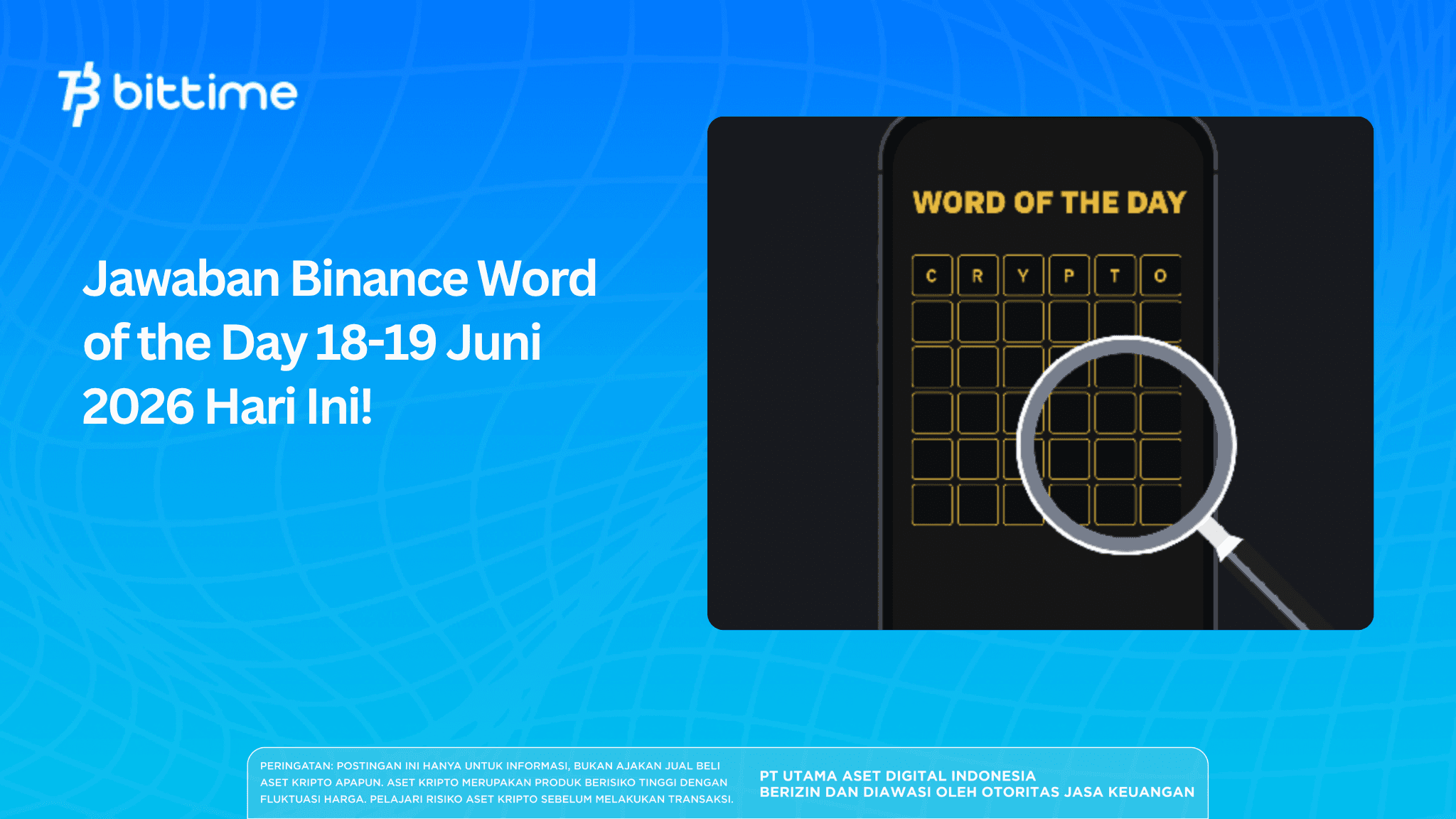 Jawaban Binance Word of the Day 18-19 Juni 2026 Hari Ini!