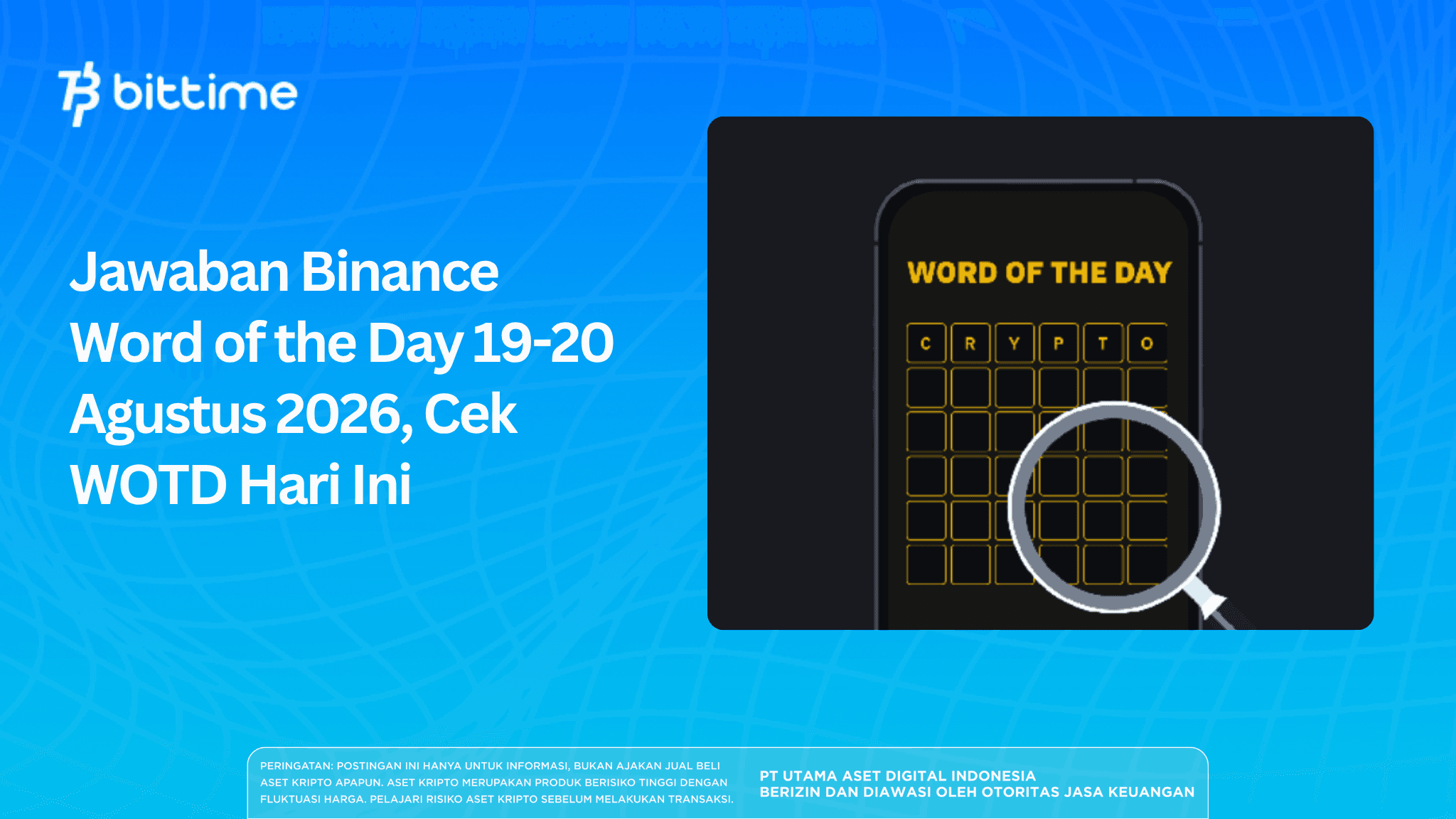   Binance Word of the Day Answers for August 19-20, 2026 – Check Today's WOTD