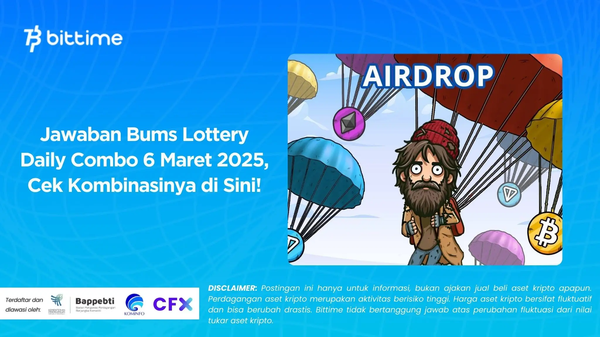 Jawaban Bums Lottery Daily Combo 6 Maret 2025, Cek Kombinasinya di Sini!