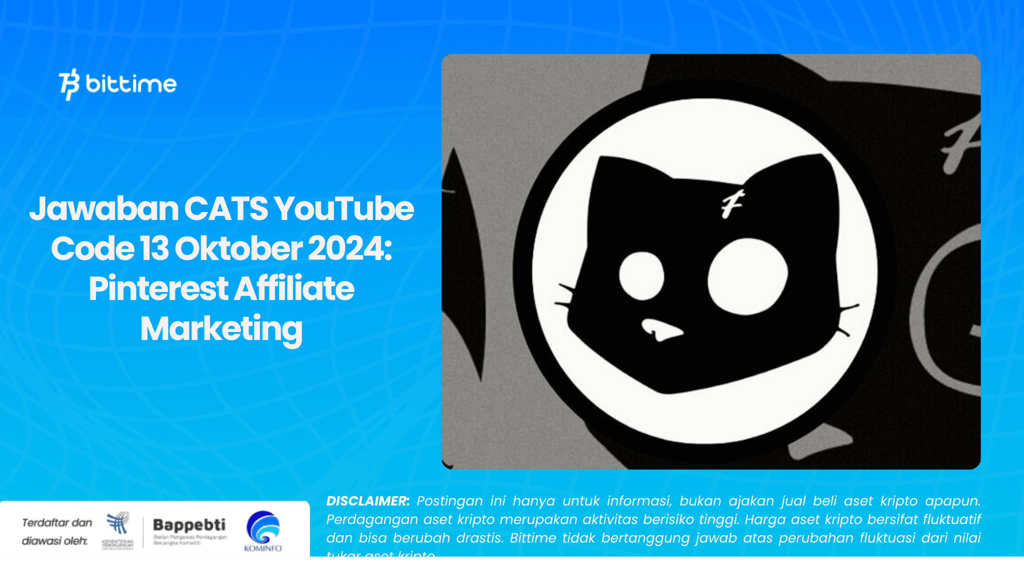 Jawaban CATS YouTube Code 13 Oktober 2024: Pinterest Affiliate Marketing