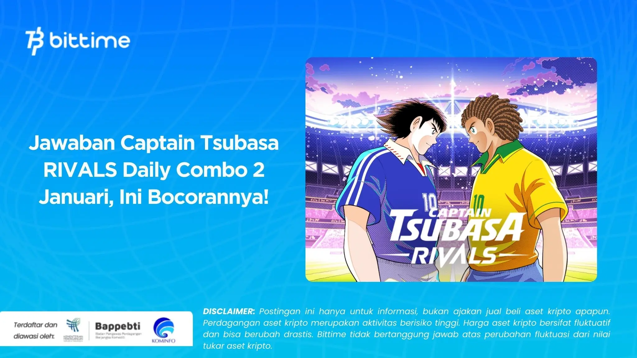 Jawaban Captain Tsubasa RIVALS Daily Combo 2 Januari, Ini Bocorannya!