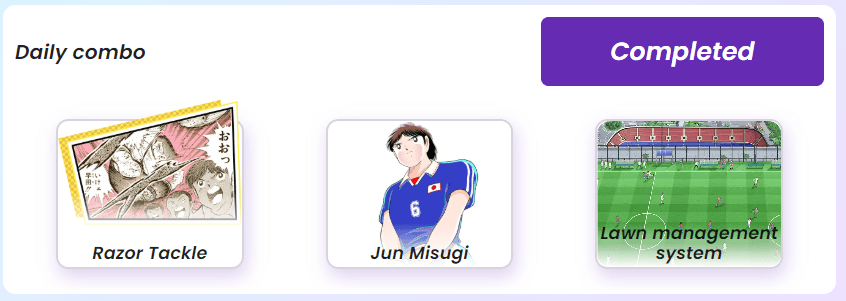 Jawaban Captain Tsubasa RIVALS Daily Combo 8 Januari