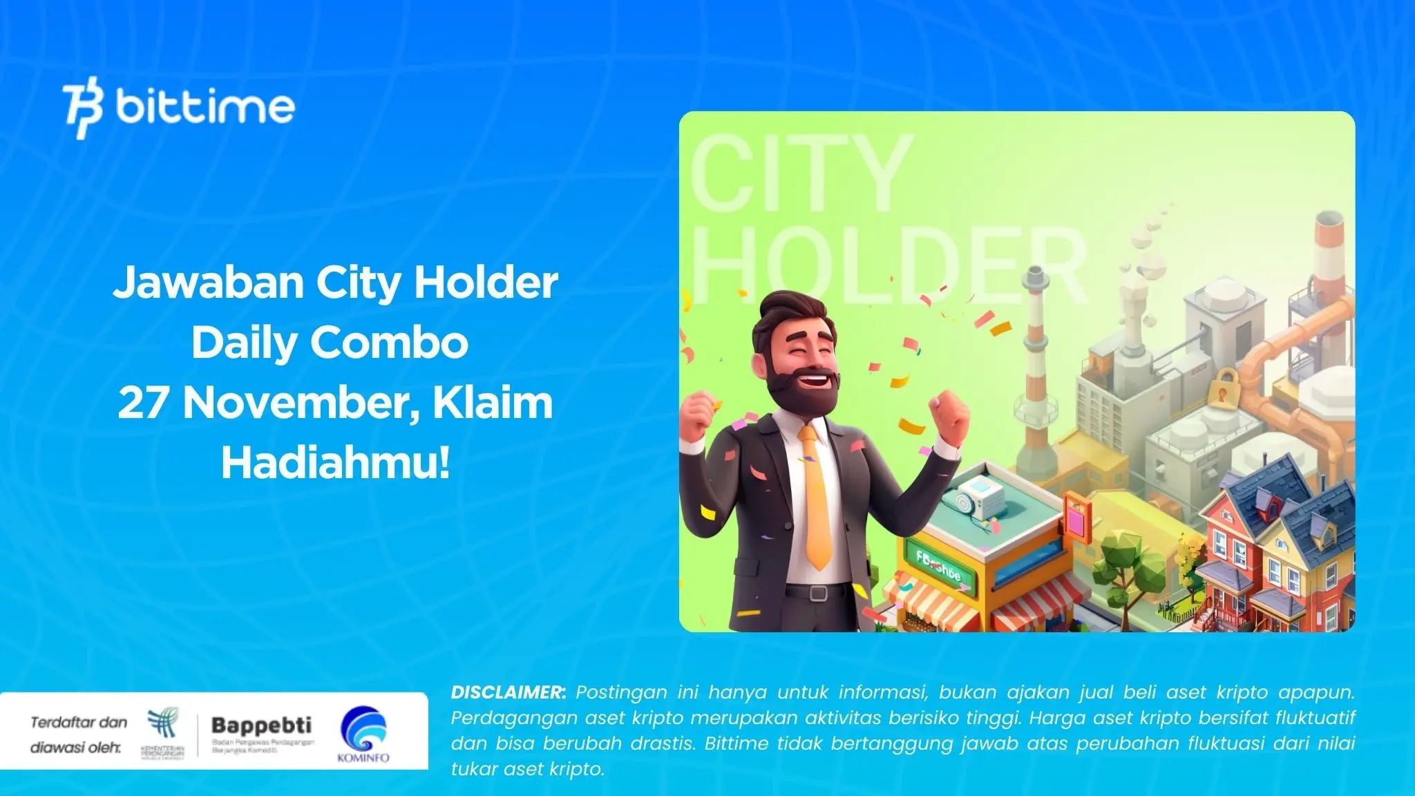 Jawaban City Holder Daily Combo 27 November, Klaim Hadiahmu!.webp