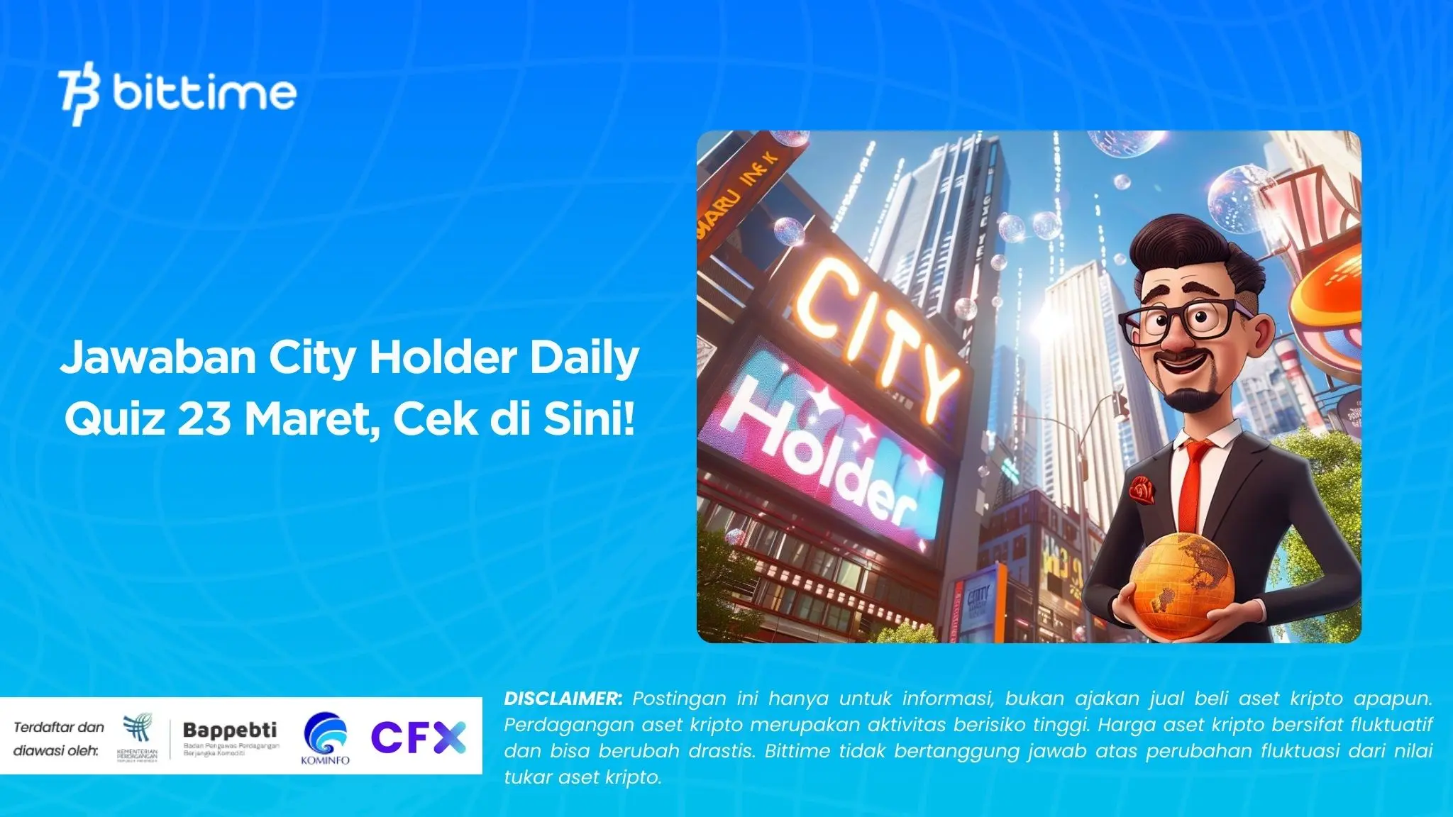 Jawaban City Holder Daily Quiz 23 Maret, Cek di Sini!