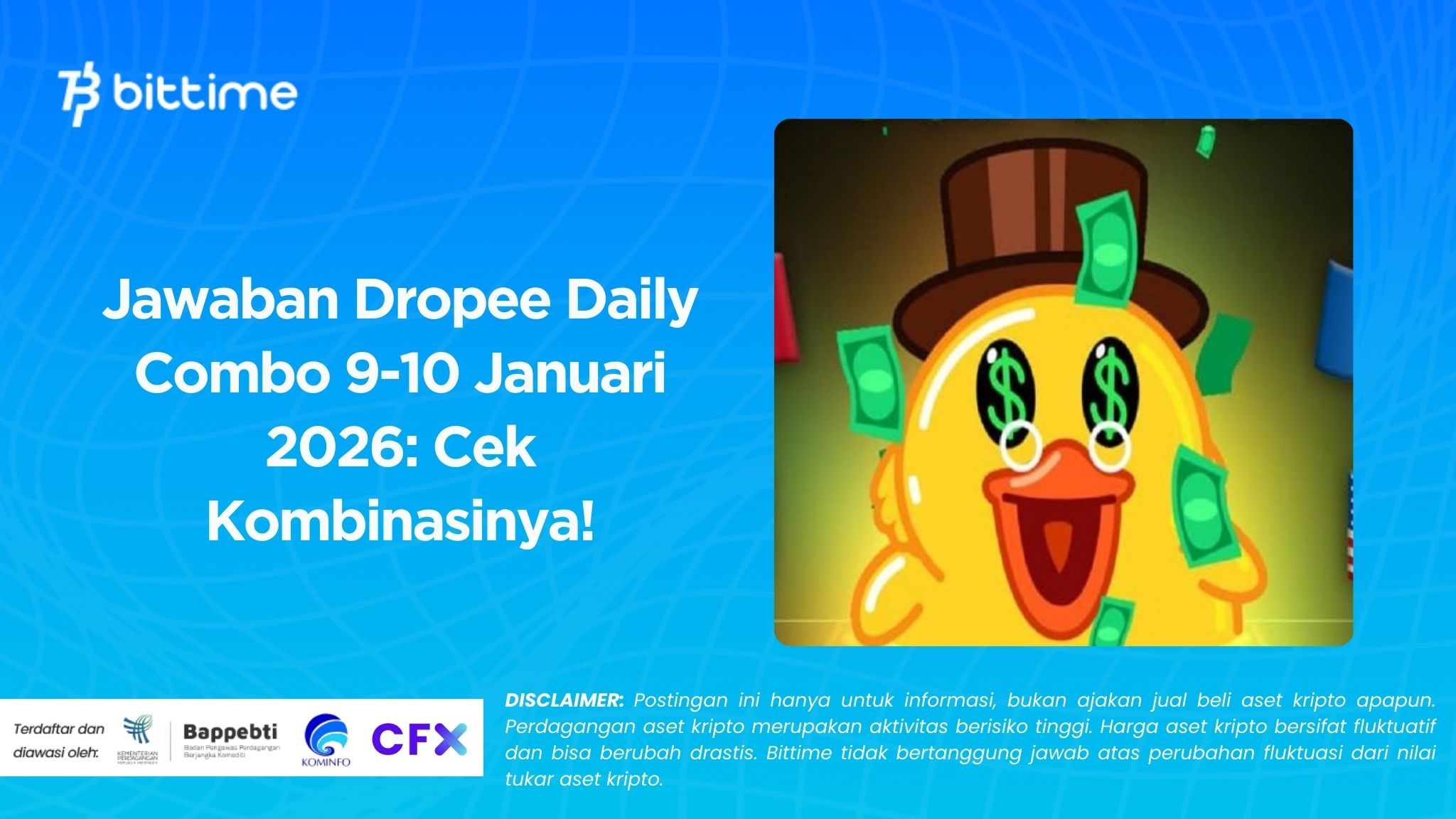 Jawaban Dropee Daily Combo 9-10 Januari 2026: Cek Kombinasinya!