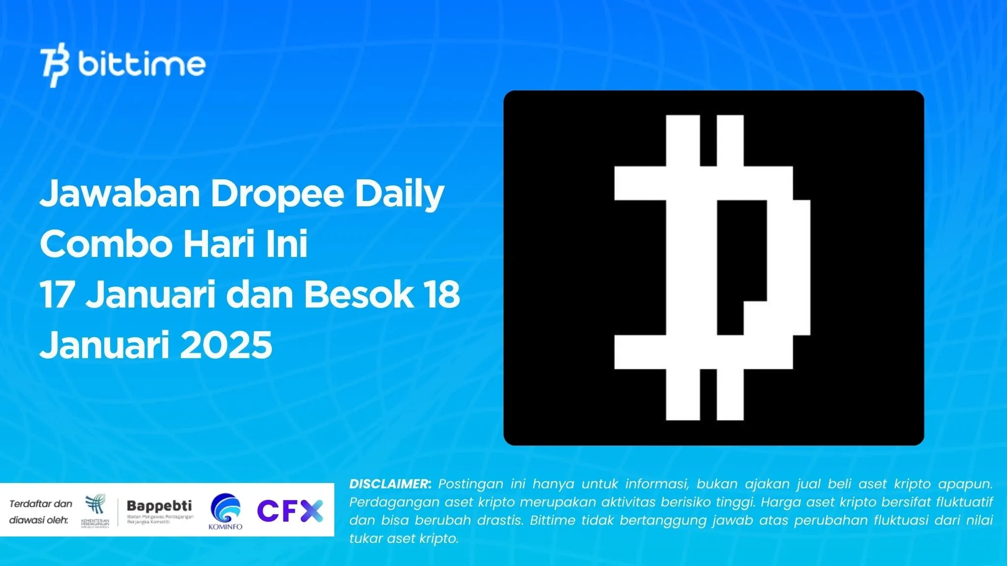 Jawaban Dropee Daily Combo Hari Ini 17 Januari dan Besok 18 Januari 2025.webp