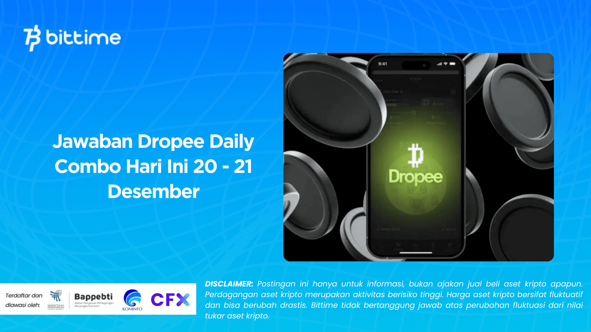 Dropee Daily Combo Answers Today December 20