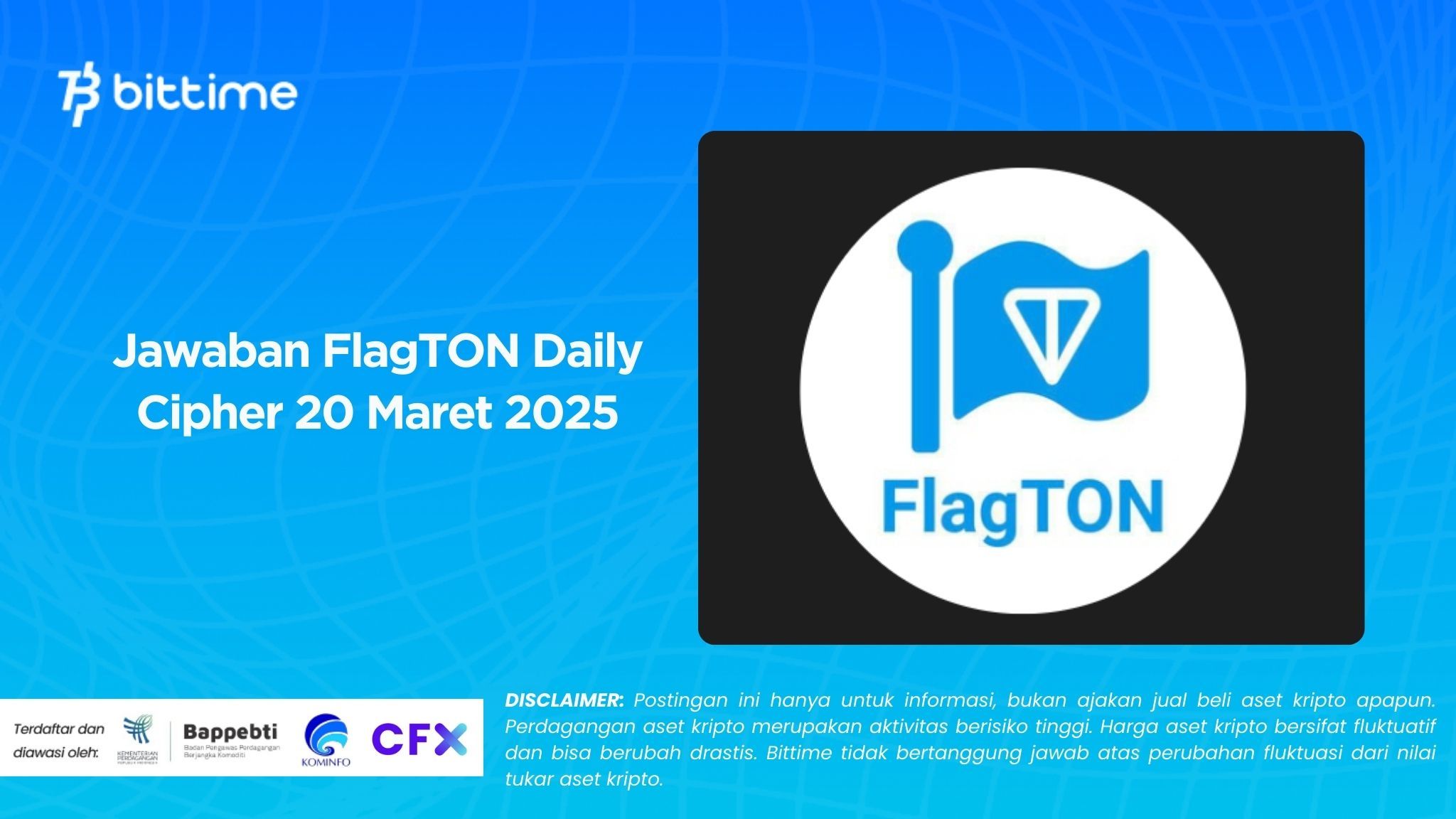 Jawaban FlagTON Daily Cipher 20 Maret 2025
