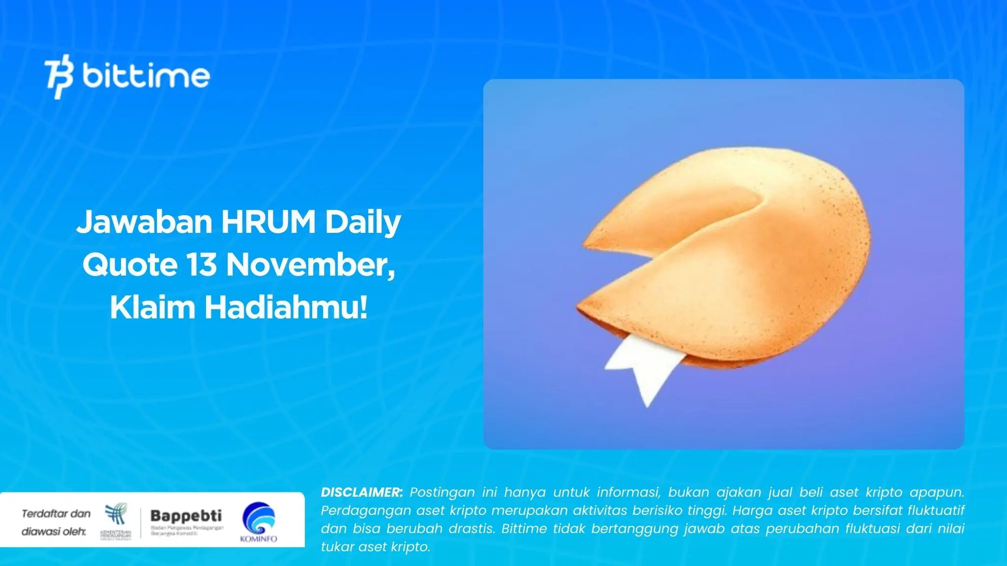 Jawaban HRUM Daily Quote 13 November, Klaim Hadiahmu!.webp