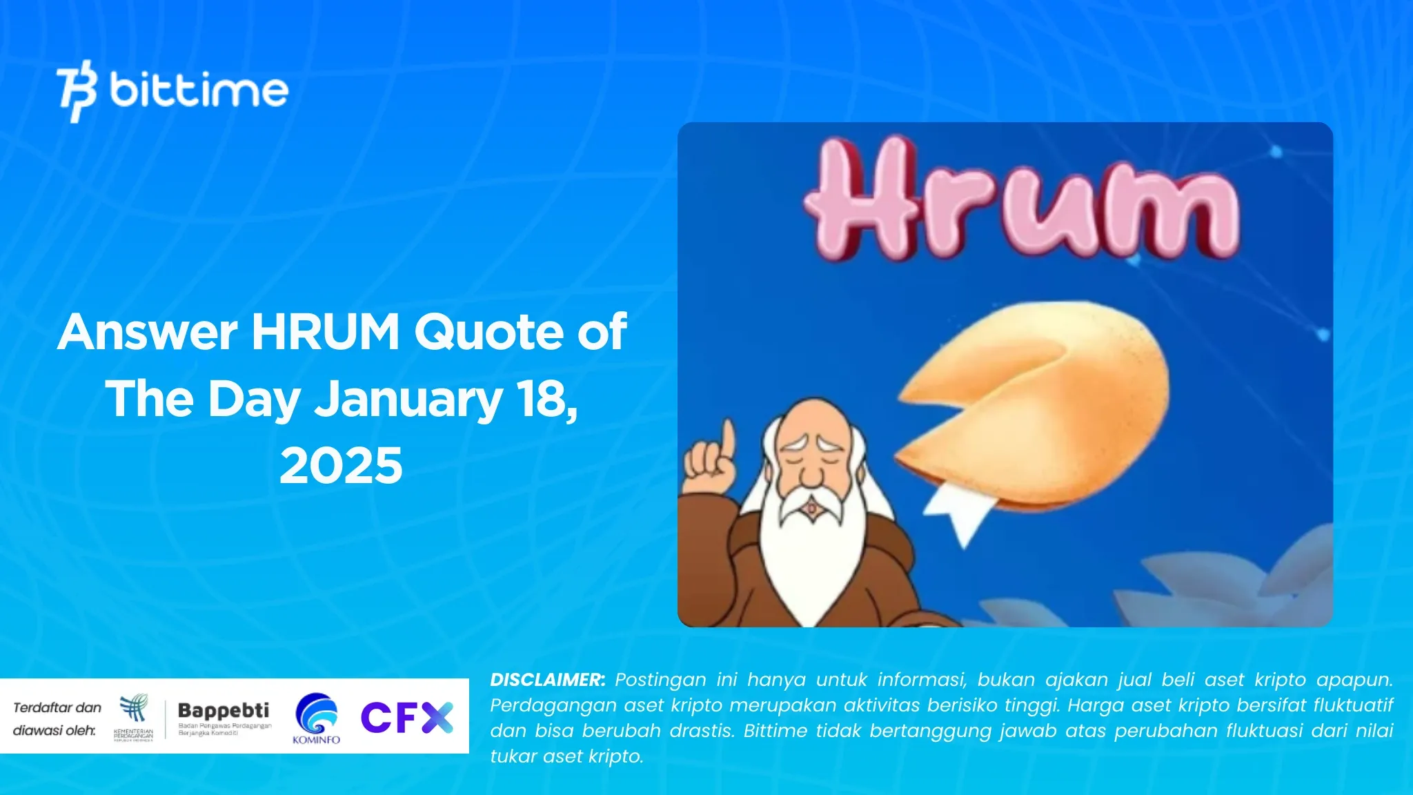 Answer HRUM Quote of The Day January 18, 2025