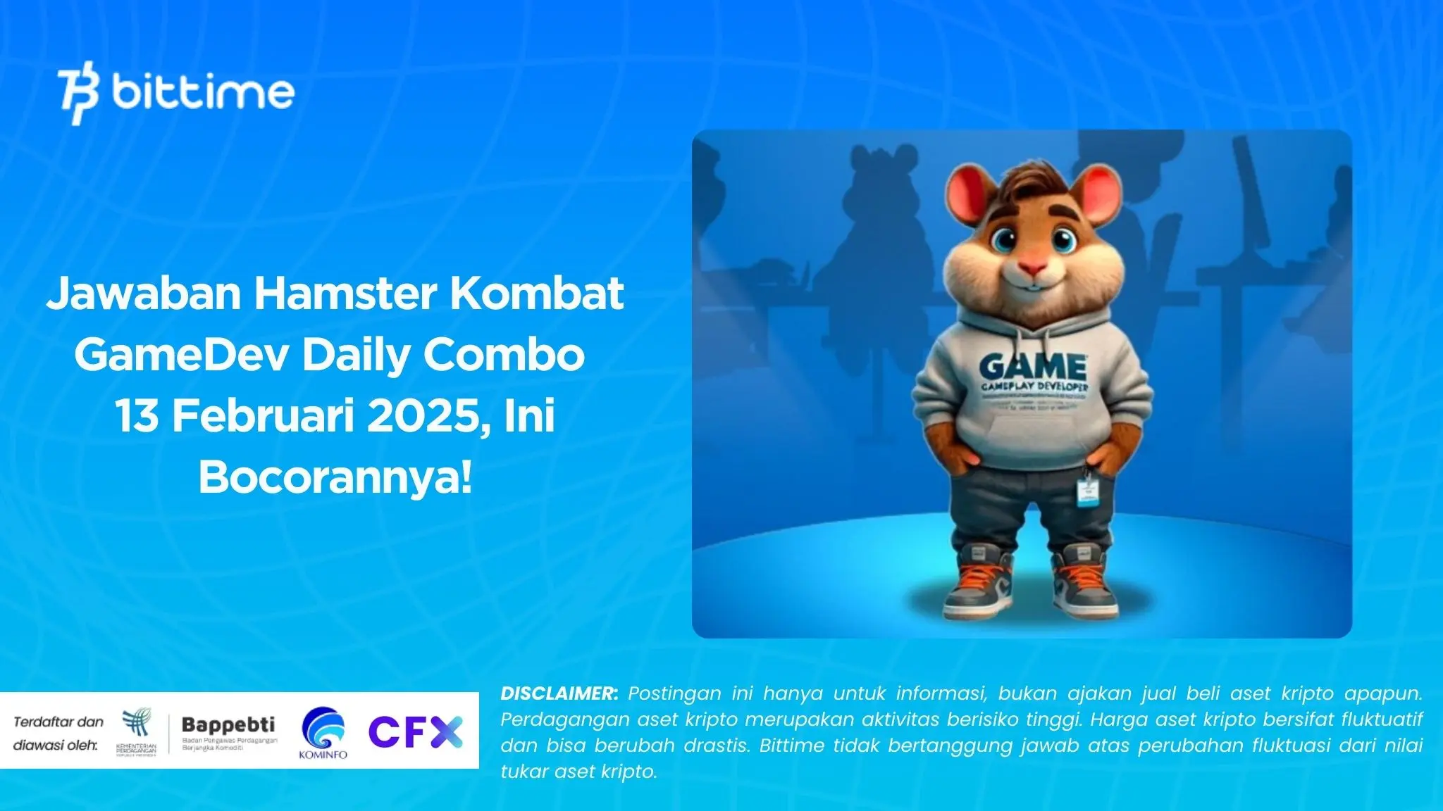 Jawaban Hamster Kombat GameDev Daily Combo 13 Februari 2025, Ini Bocorannya!