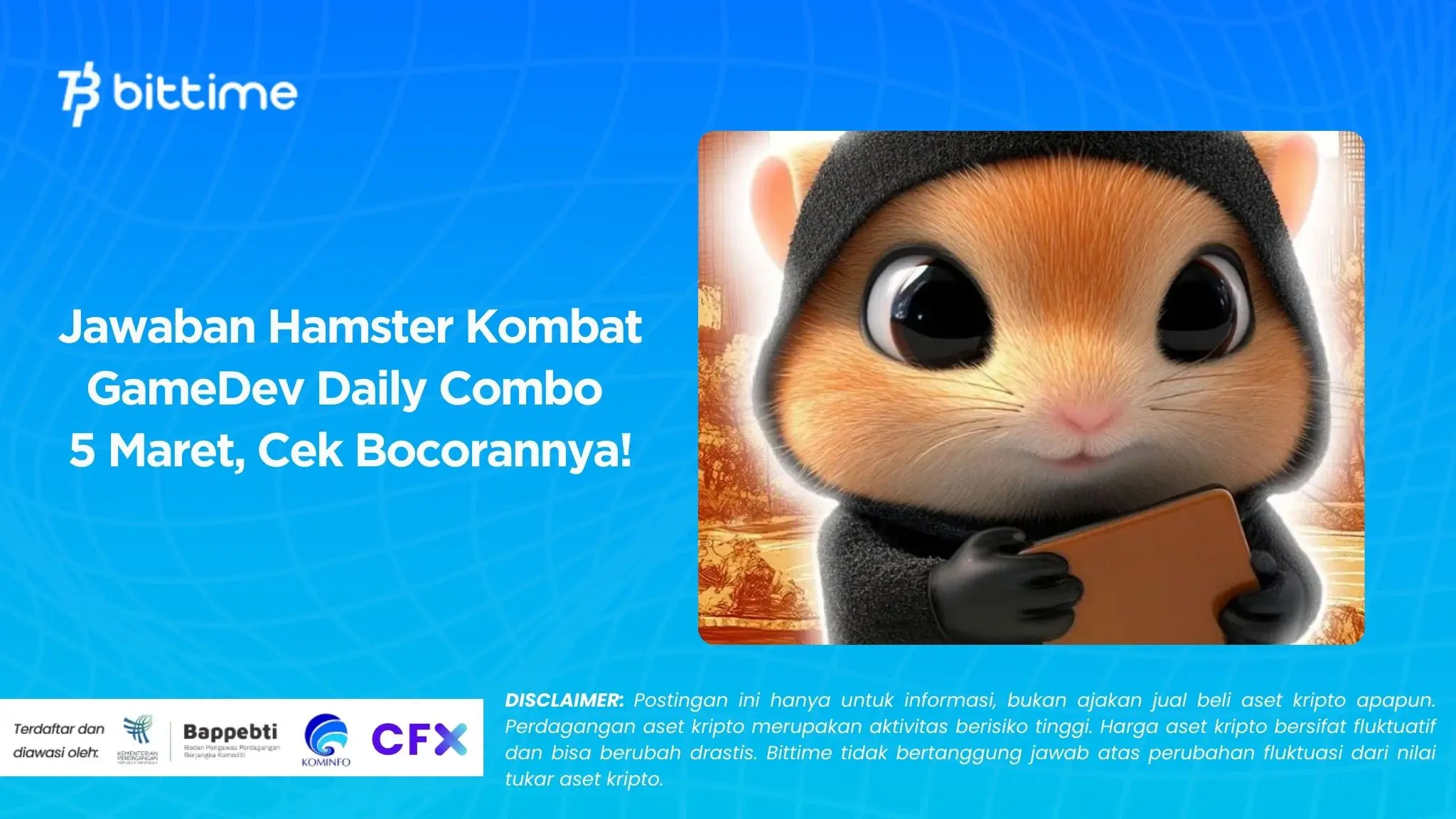 Jawaban Hamster Kombat GameDev Daily Combo 5 Maret, Cek Bocorannya!