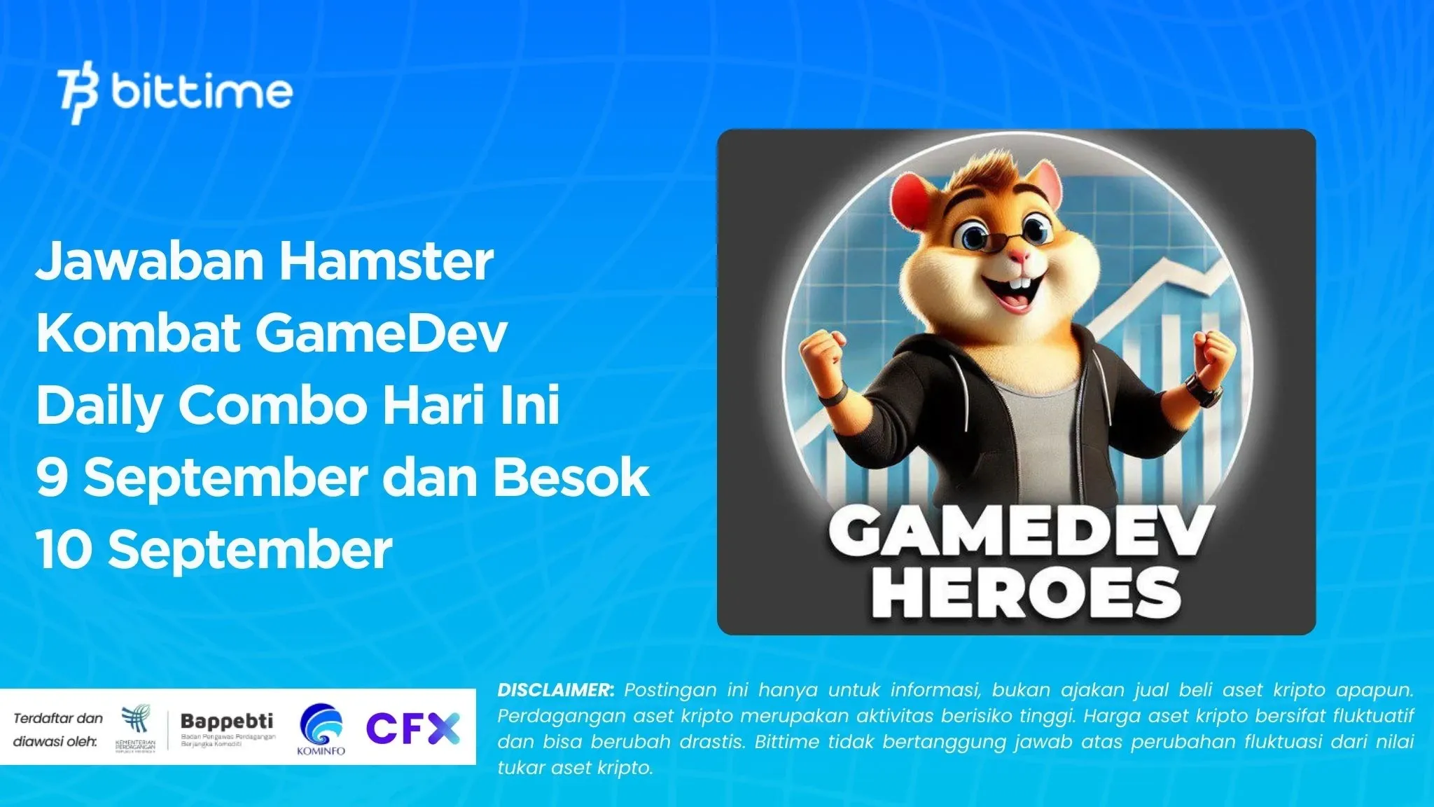 Jawaban Hamster Kombat GameDev Daily Combo Hari Ini 9 September dan Besok 10 September.webp