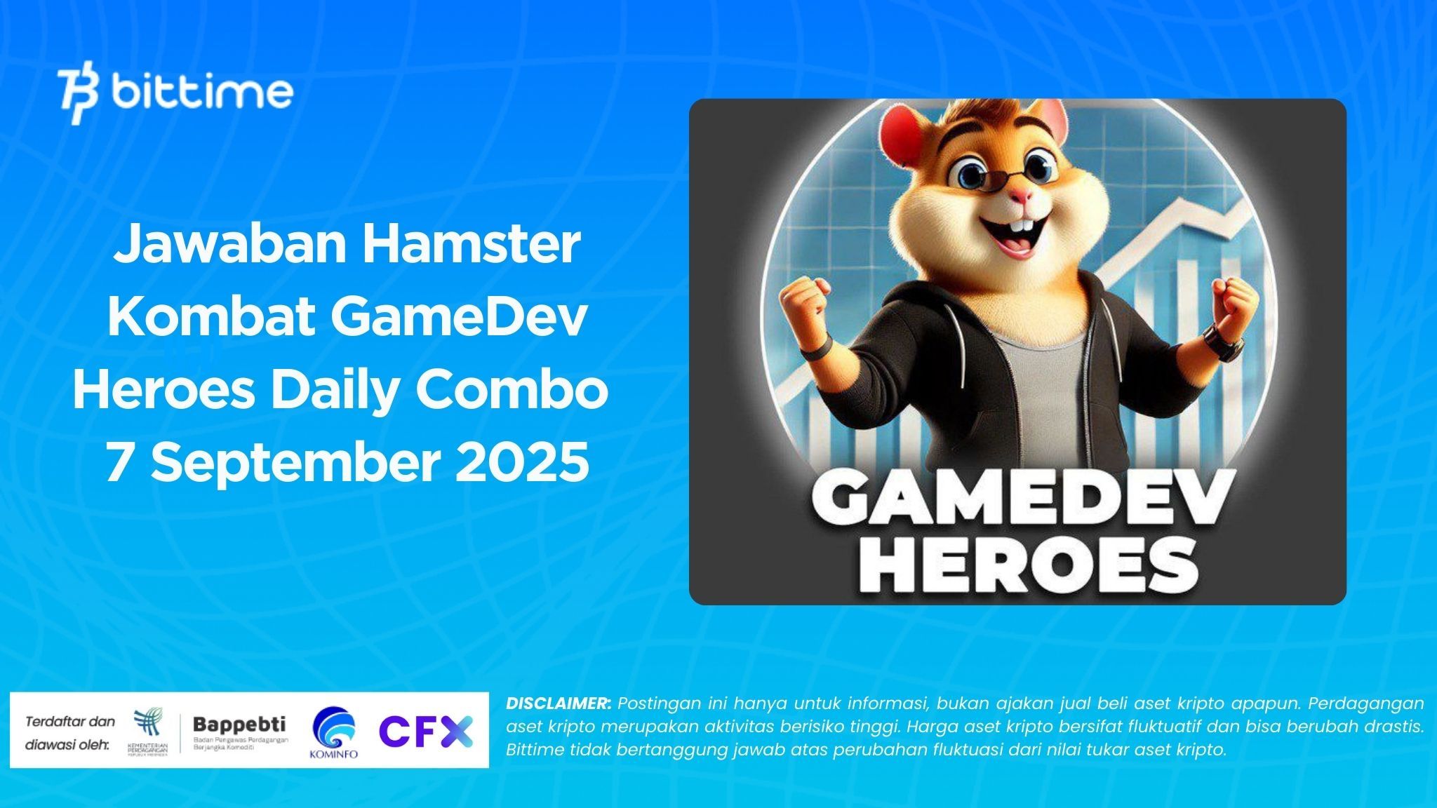 Hamster Kombat GameDev Heroes Daily Combo September 7, 2025 Answer