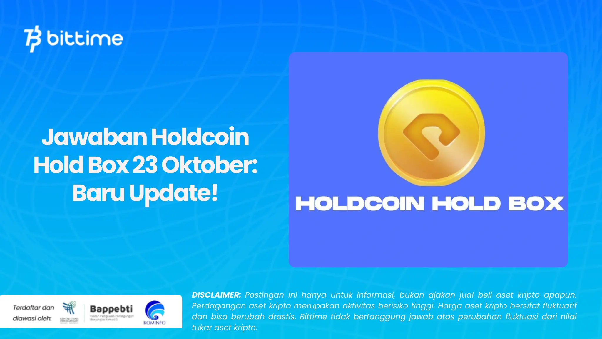 Jawaban Holdcoin Hold Box 23 Oktober: Baru Update!