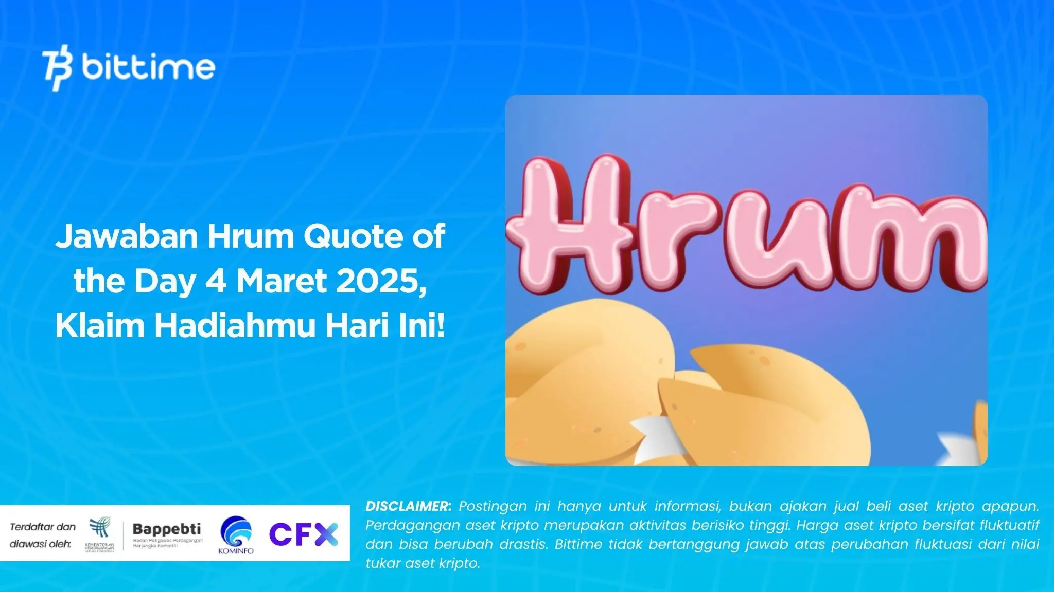 Jawaban Hrum Quote of the Day 4 Maret 2025, Klaim Hadiahmu Hari Ini!