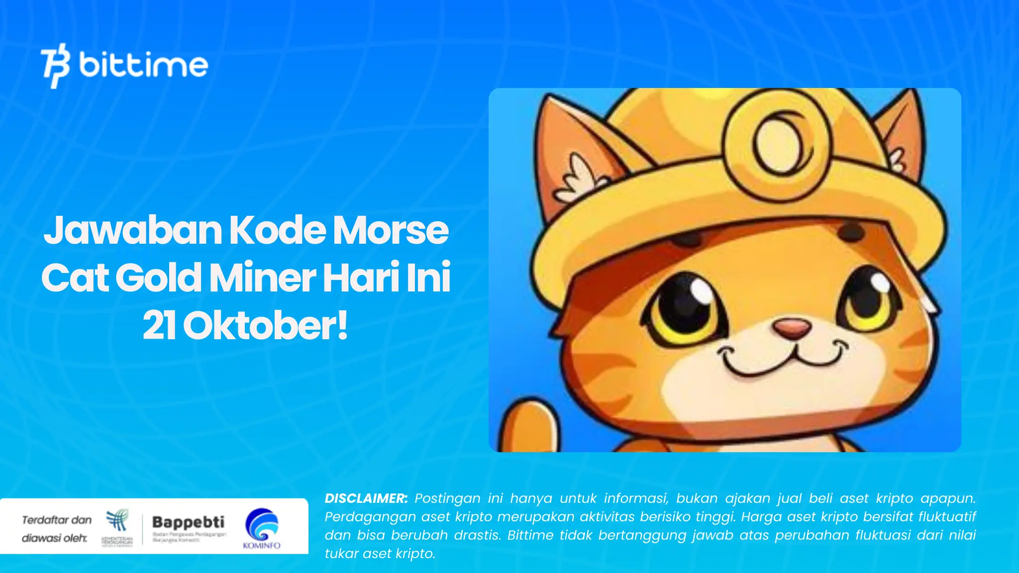 Jawaban Kode Morse Cat Gold Miner Hari Ini 21 Oktober!