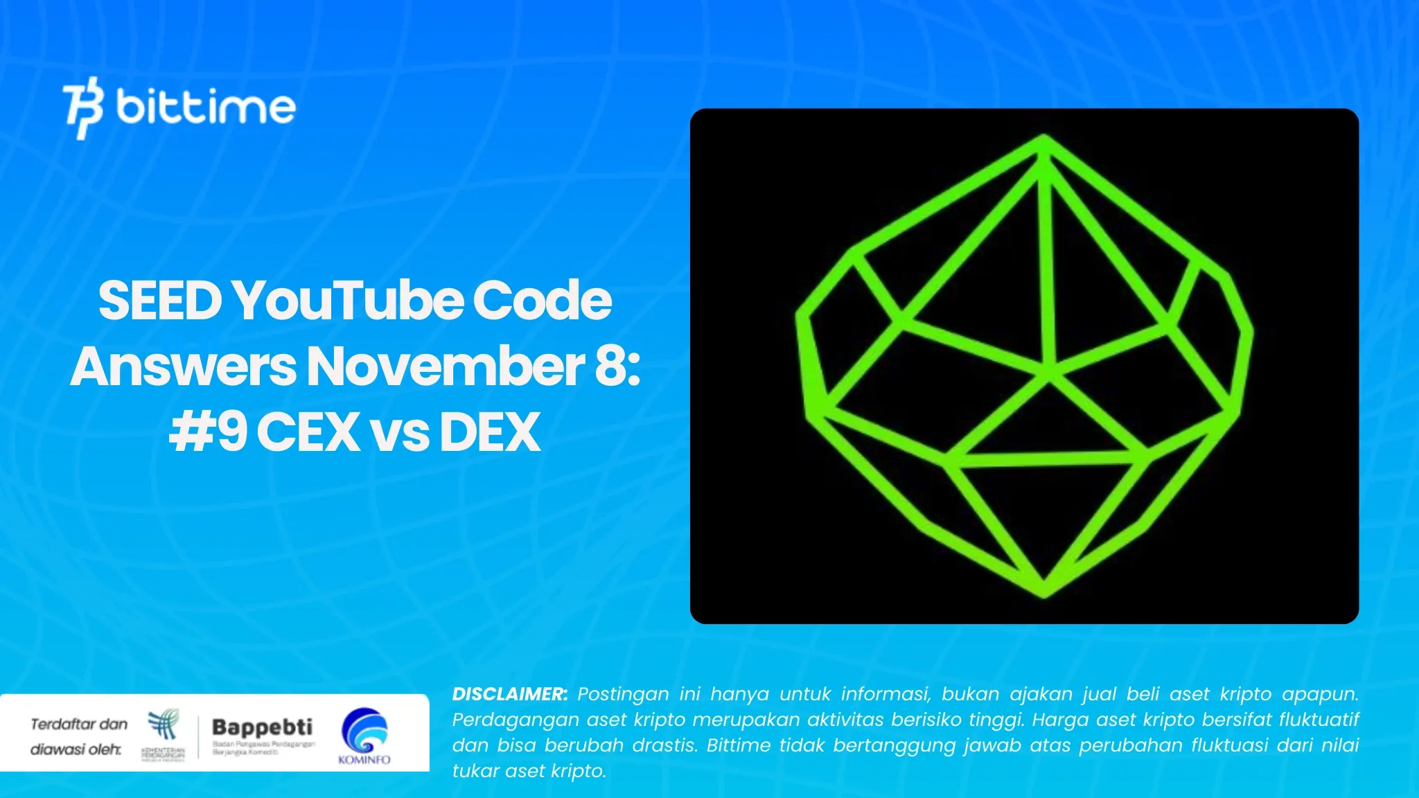 SEED YouTube Code Answers November 8: #9 CEX vs DEX
