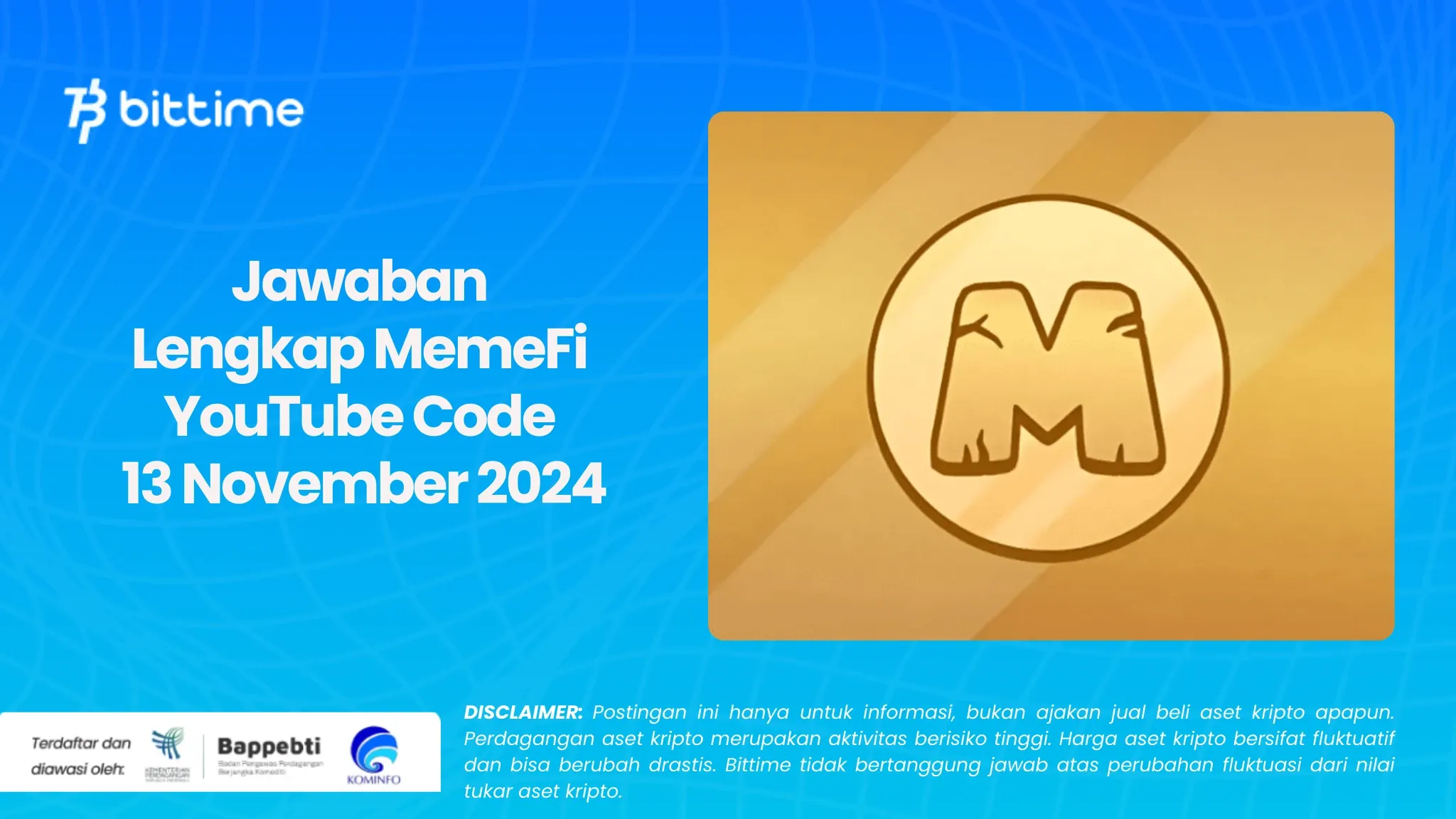 Jawaban Lengkap MemeFi YouTube Code 13 November 2024.webp