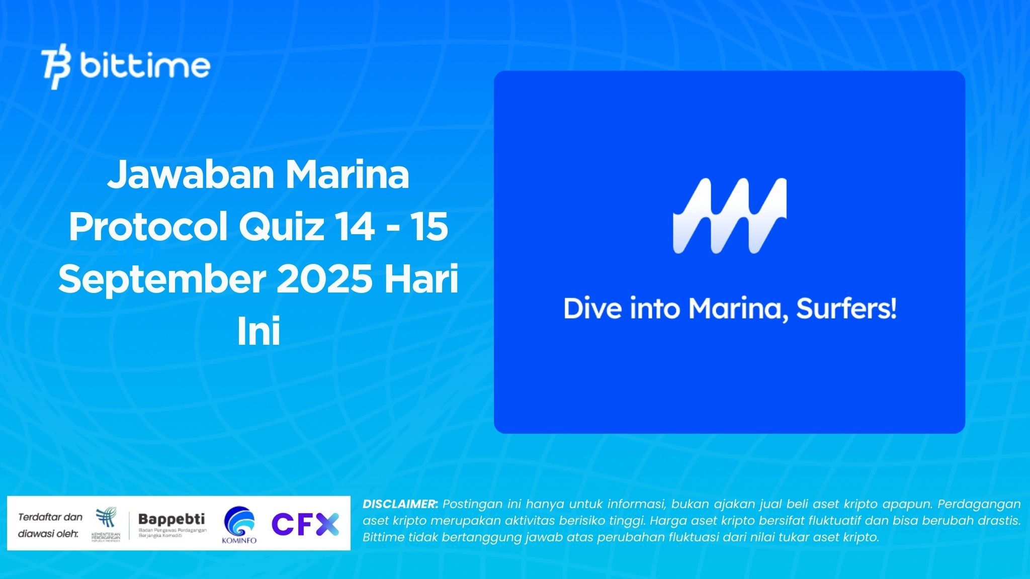 Jawaban Marina Protocol Quiz 14 - 15 September 2025 Hari Ini