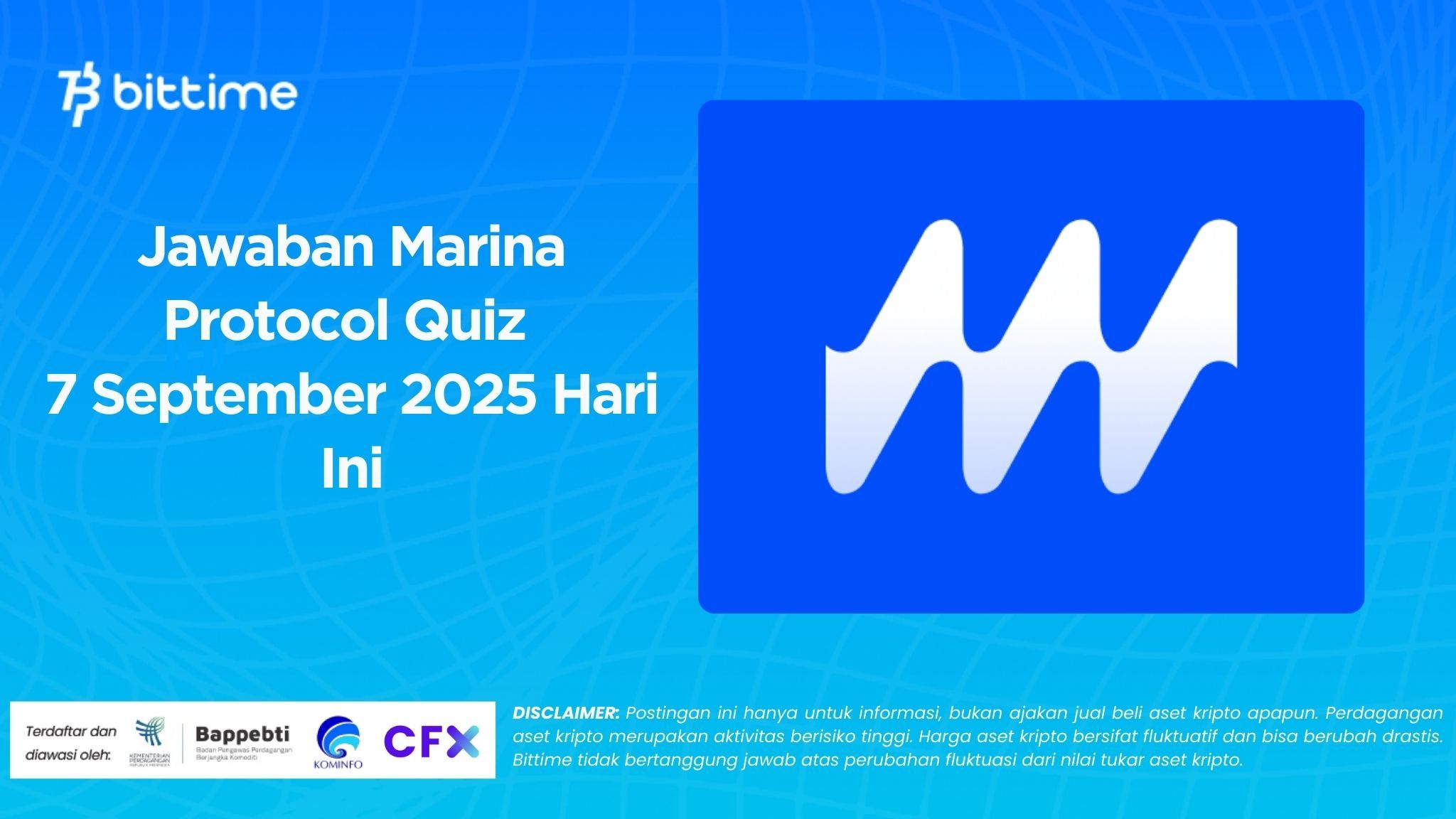 Jawaban Marina Protocol Quiz 7 September 2025 Hari Ini