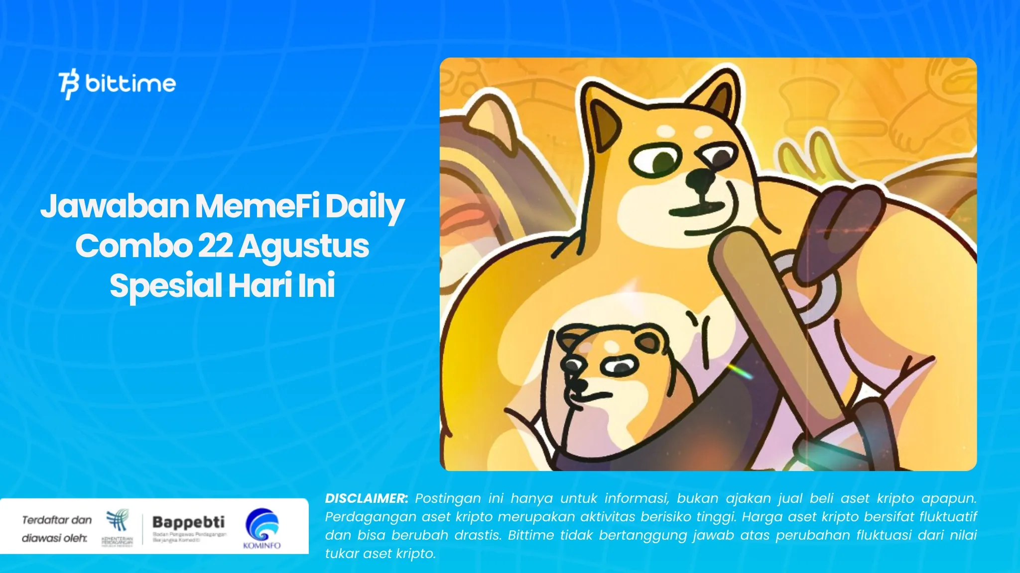 Jawaban MemeFi Daily Combo 22 Agustus Spesial Hari Ini