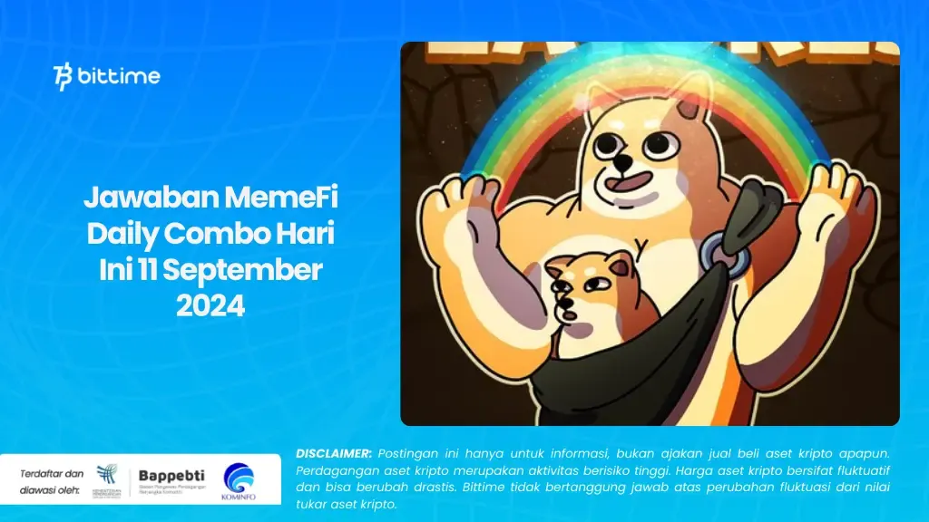 Jawaban MemeFi Daily Combo Hari Ini 11 September 2024