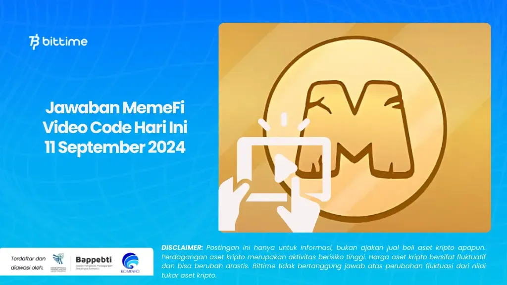 Jawaban MemeFi Video Code Hari Ini 11 September 2024