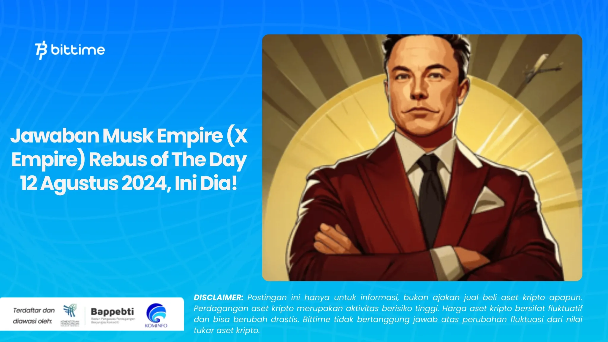 Jawaban Musk Empire (X Empire) Rebus of The Day 12 Agustus 2024