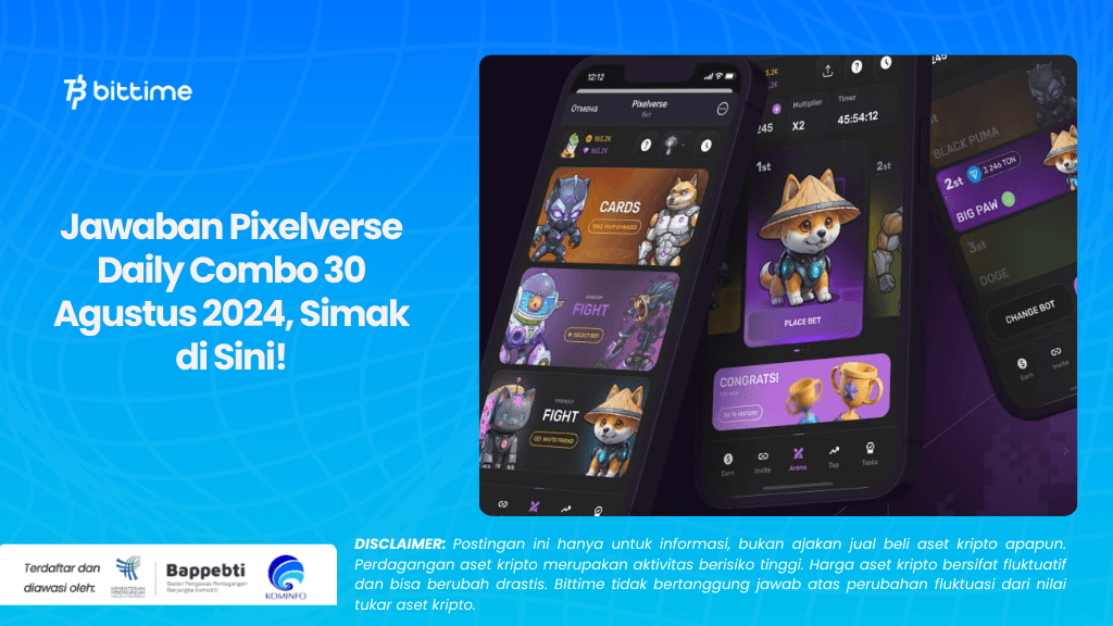 Jawaban Pixelverse Daily Combo 30 Agustus 2024, Simak di Sini!