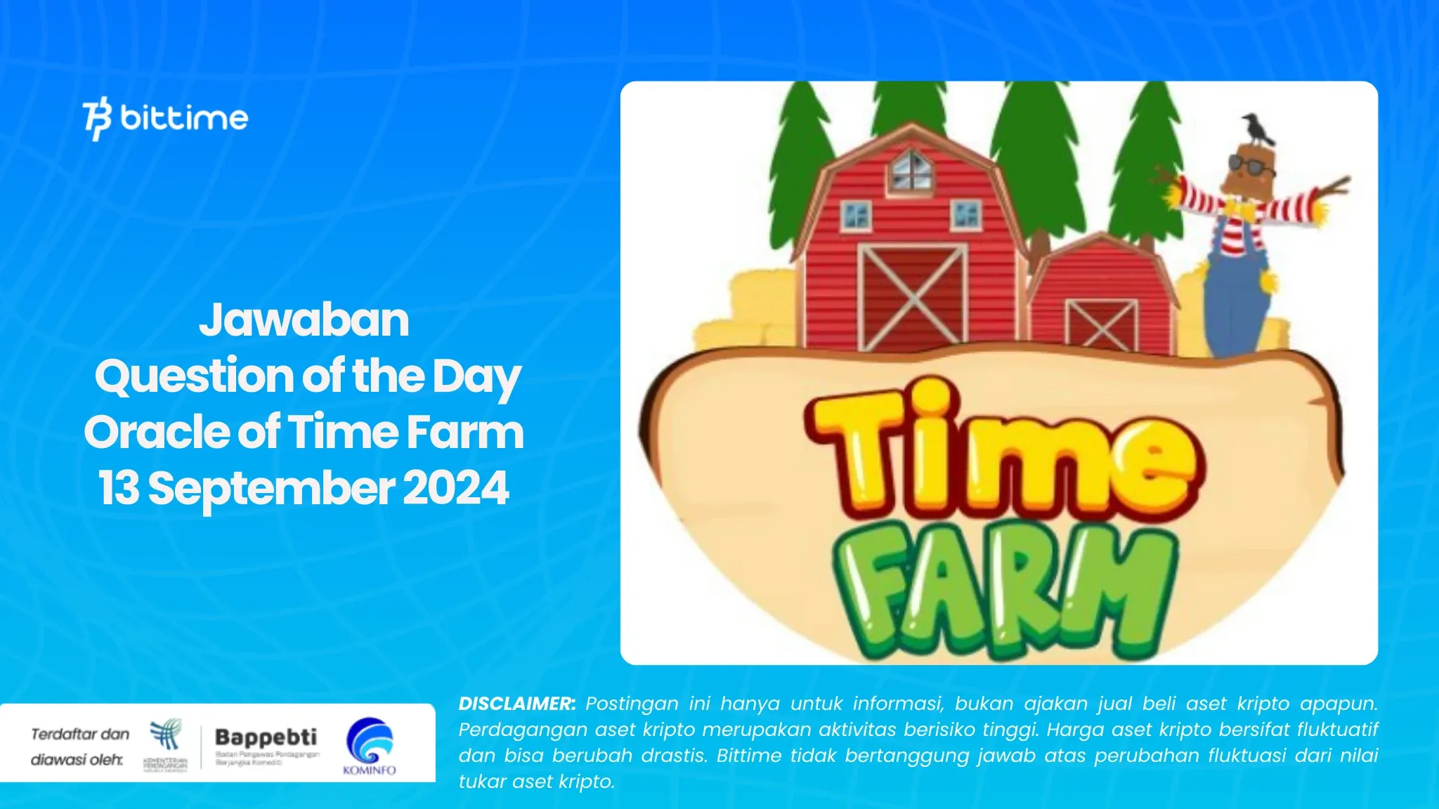Jawaban Question of the Day Oracle of Time Farm 13 September 2024