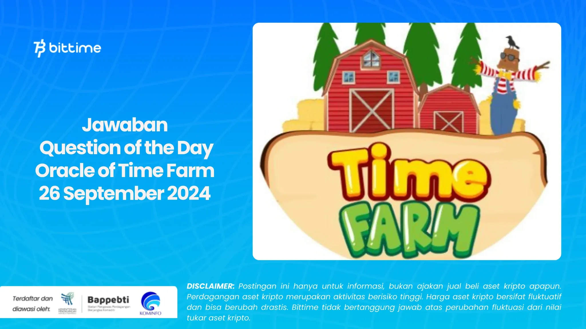 Jawaban Question of the Day Oracle of Time Farm 26 September 2024