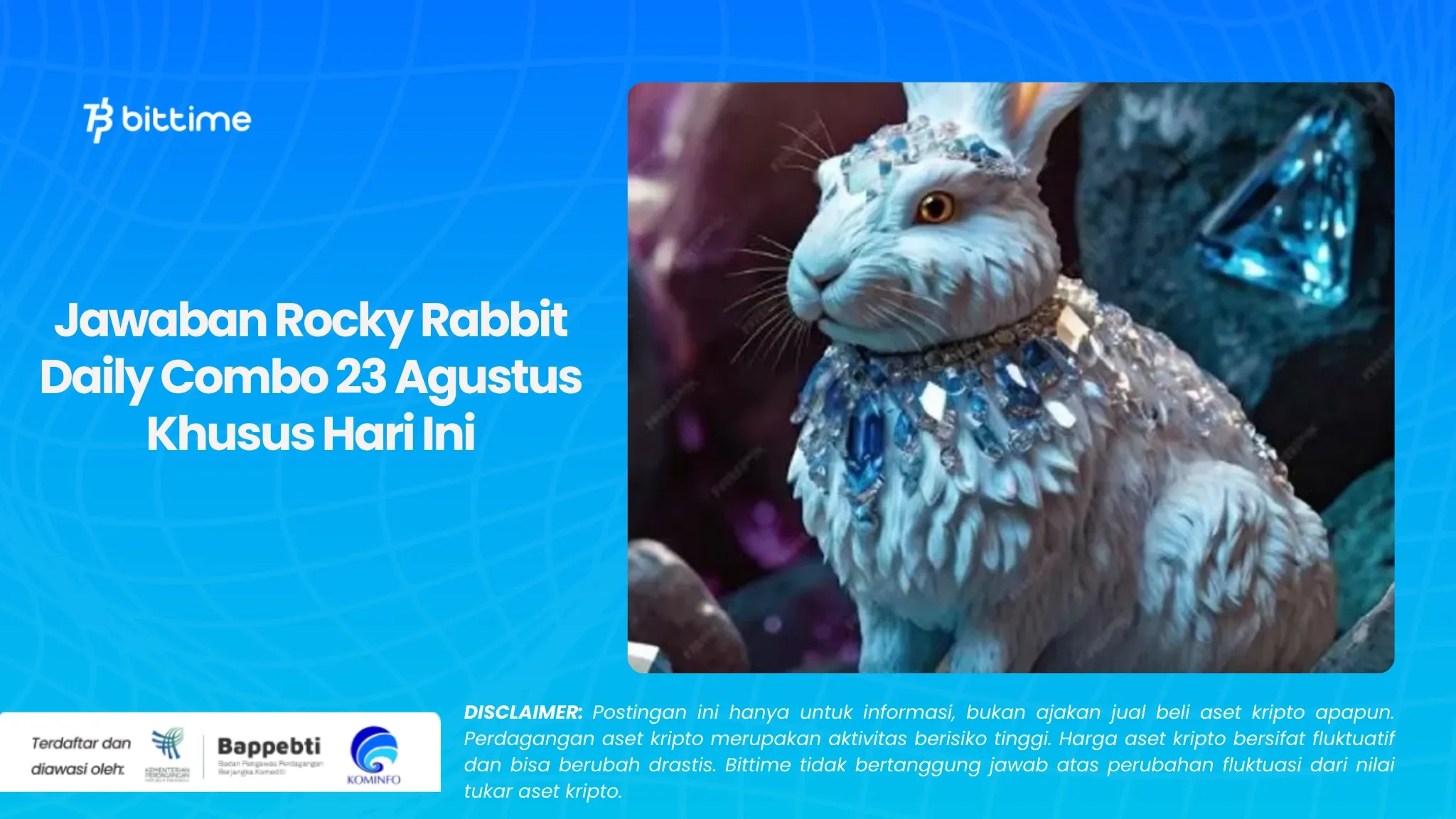 Jawaban Rocky Rabbit Daily Combo 23 Agustus Khusus Hari Ini