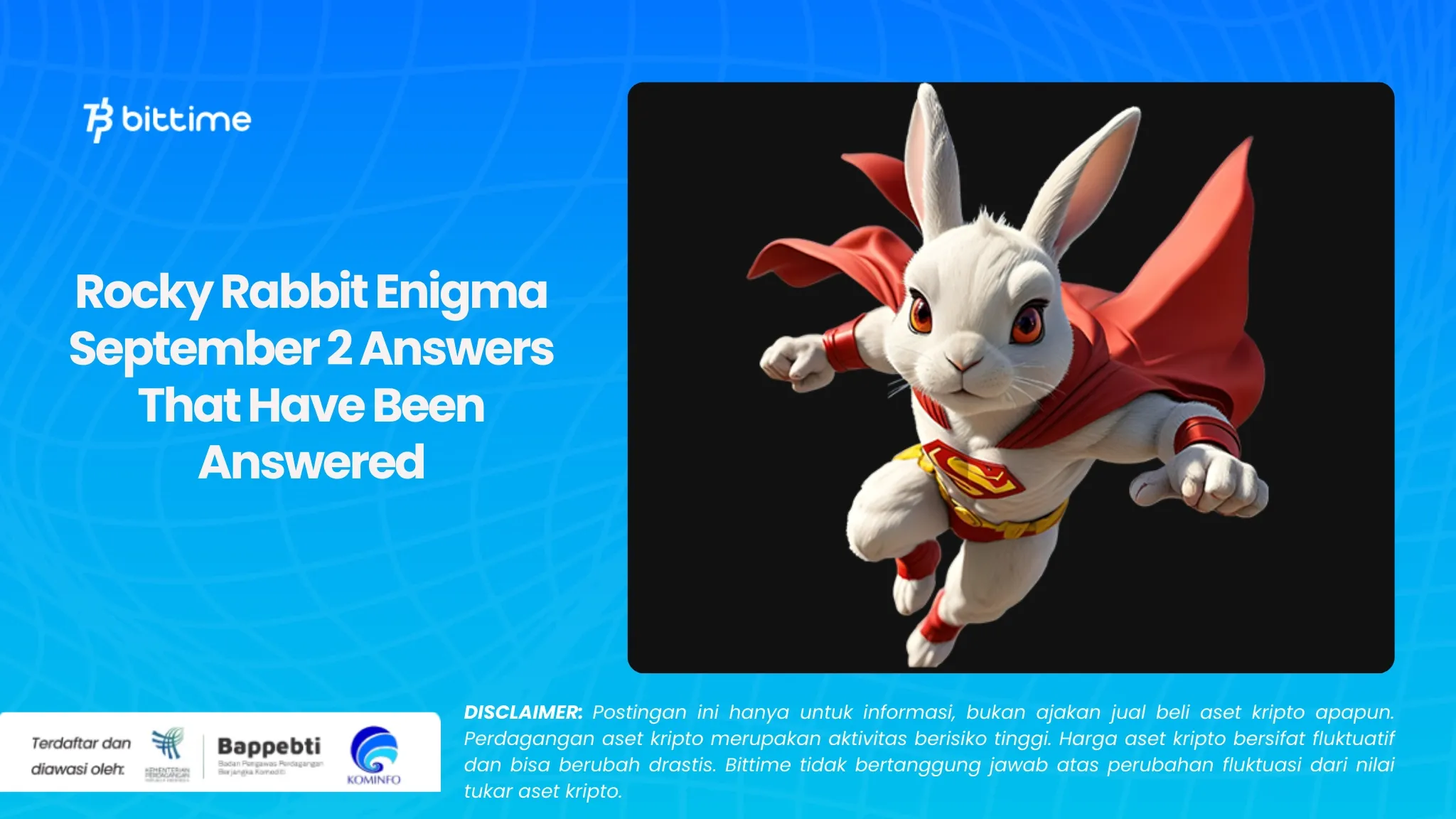 Jawaban Rocky Rabbit Enigma 2 September yang Sudah Terjawab