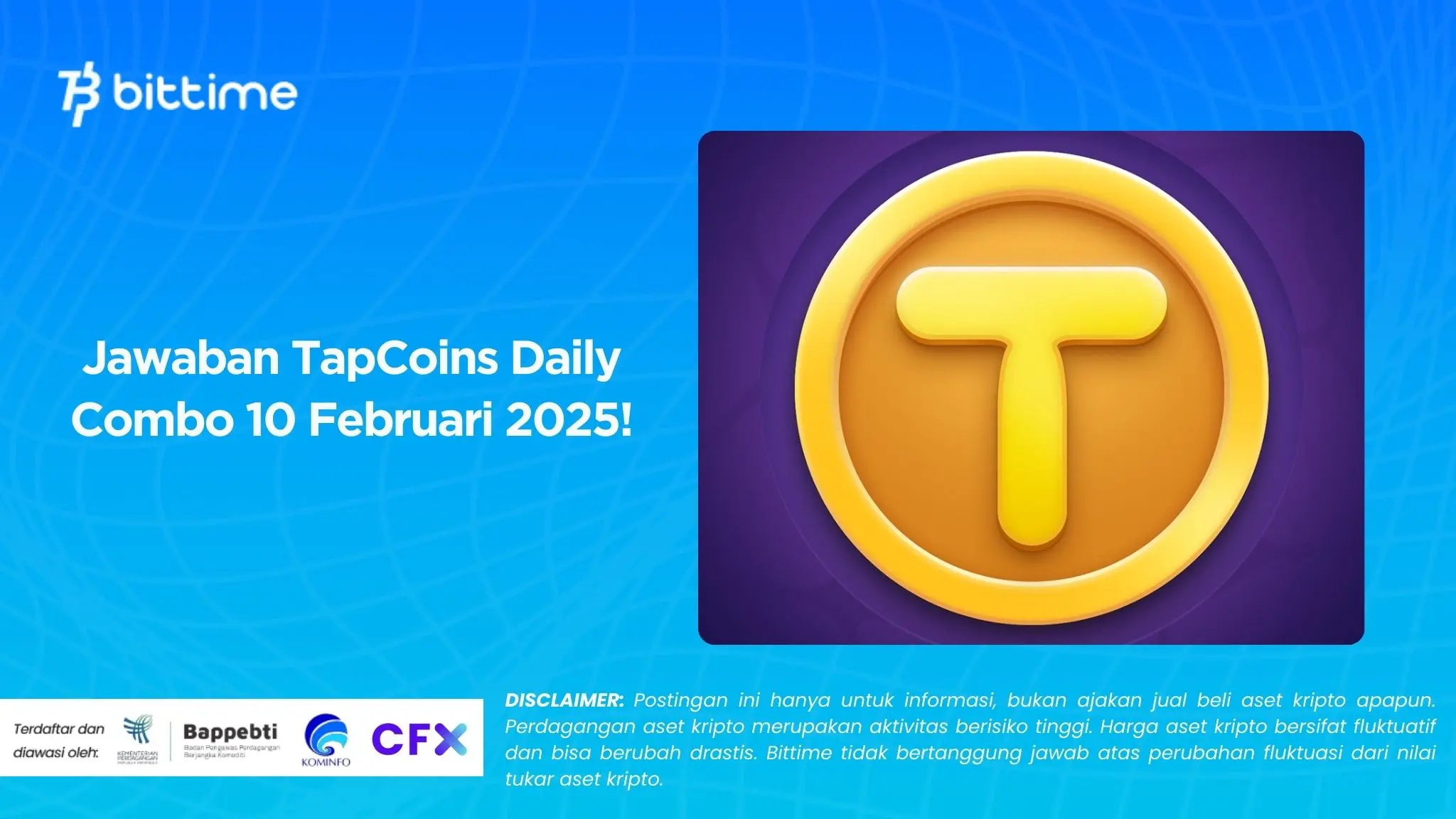 Jawaban TapCoins Daily Combo 10 Februari 2025!