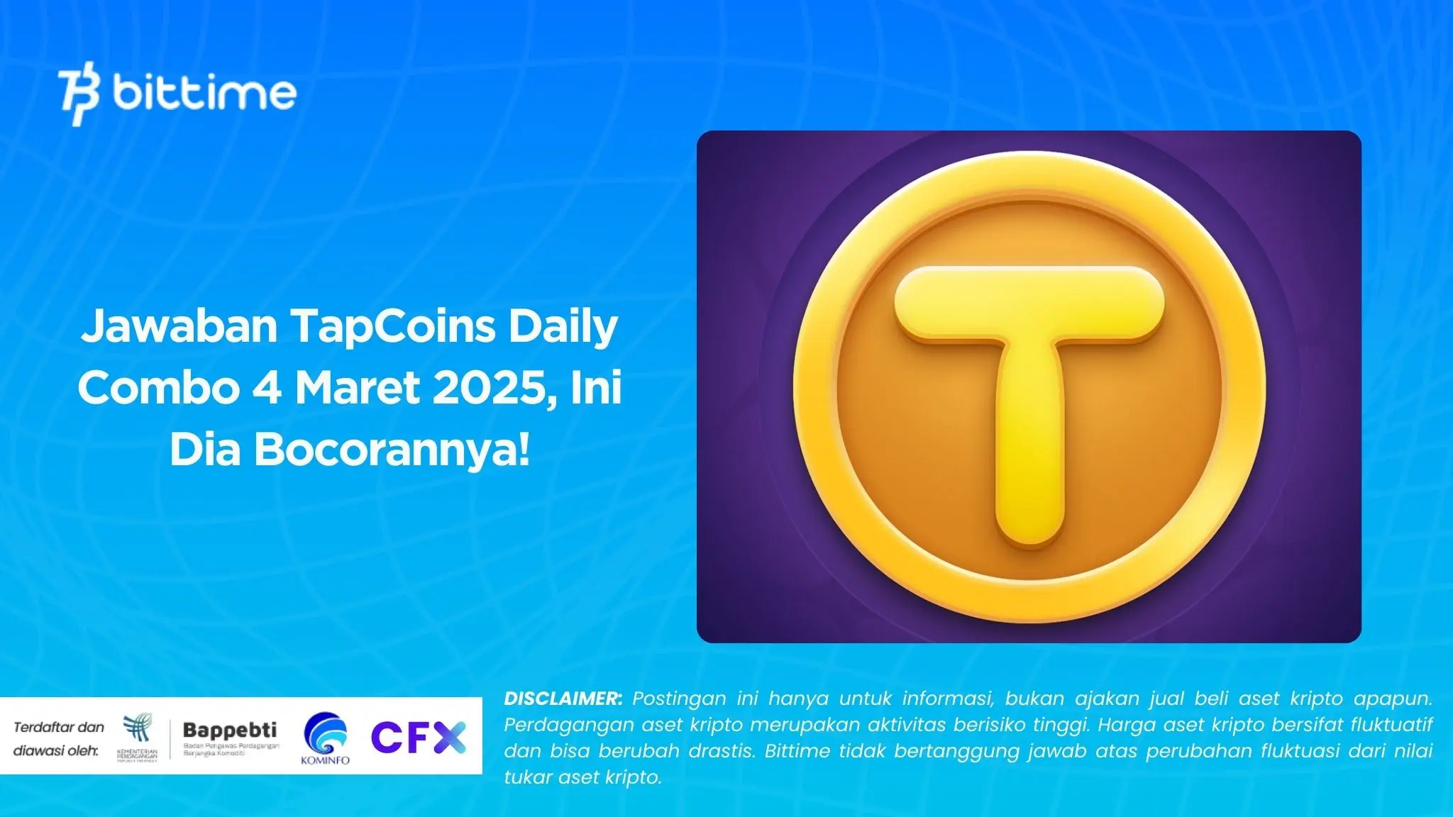 Jawaban TapCoins Daily Combo 4 Maret 2025, Ini Dia Bocorannya!