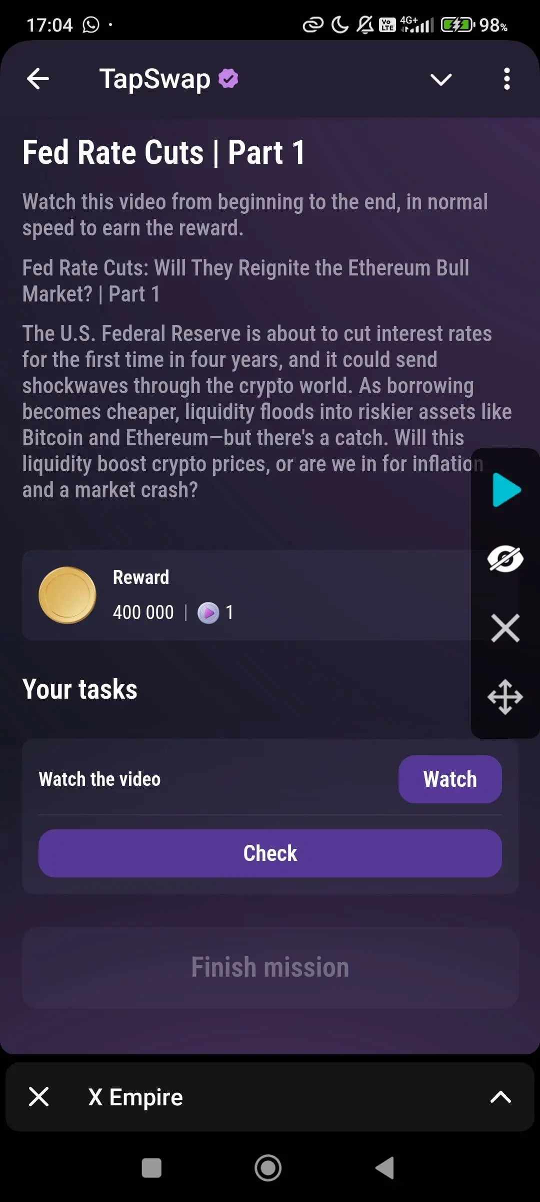 Jawaban TapSwap Cinema Code 10 Oktober: Ini Bocoran Terbarunya!