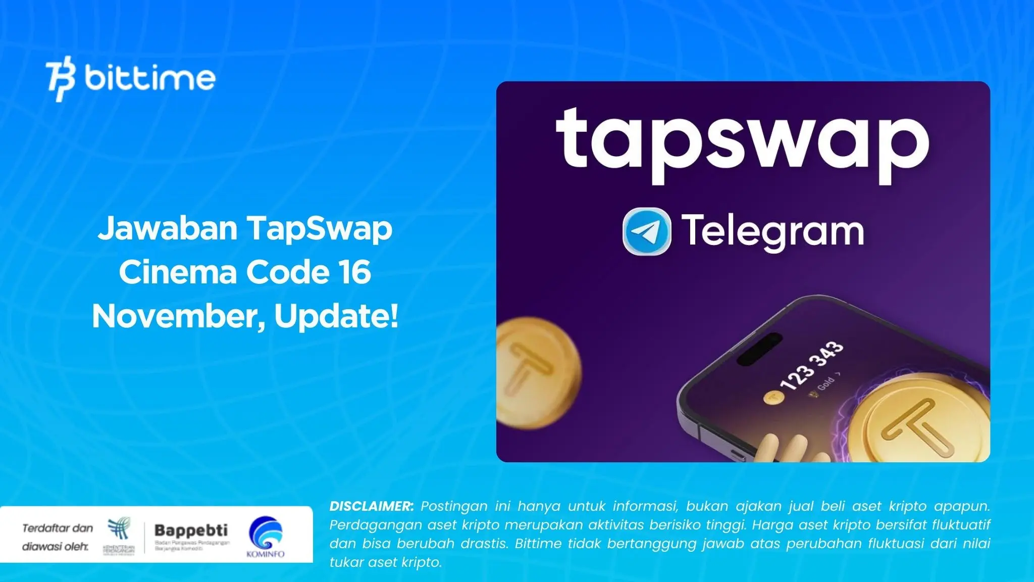 Jawaban TapSwap Cinema Code 16 November, Update!.webp