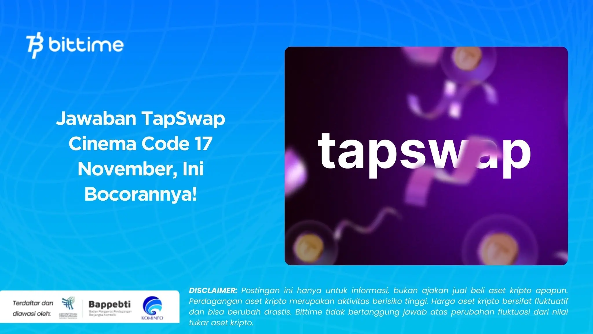 Jawaban TapSwap Cinema Code 17 November, Ini Bocorannya!.webp