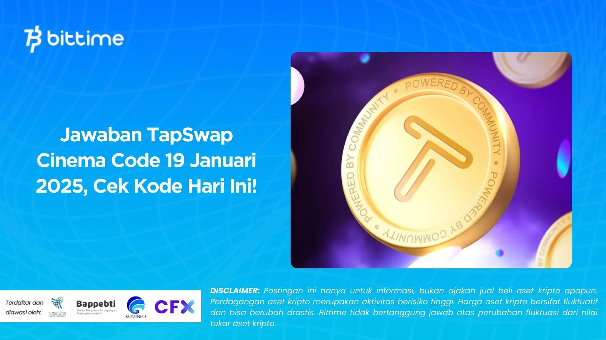 Jawaban TapSwap Cinema Code 19 Januari 2025, Cek Kode Hari Ini!