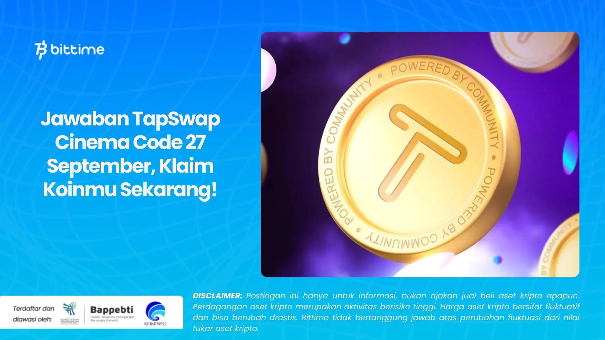 Jawaban TapSwap Cinema Code 27 September, Klaim Koinmu Sekarang!.webp