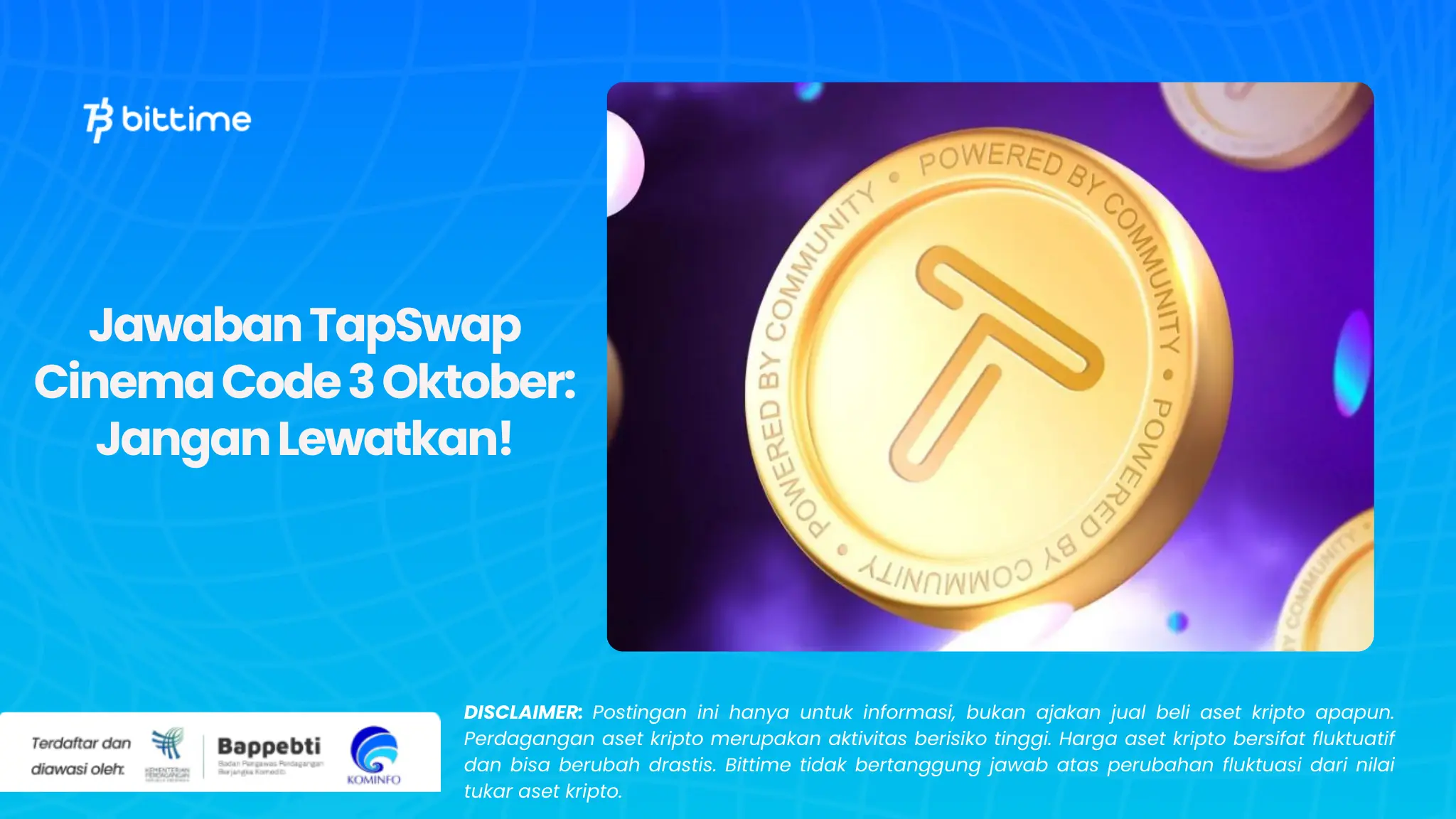 Jawaban TapSwap Cinema Code 3 Oktober: Jangan Lewatkan!