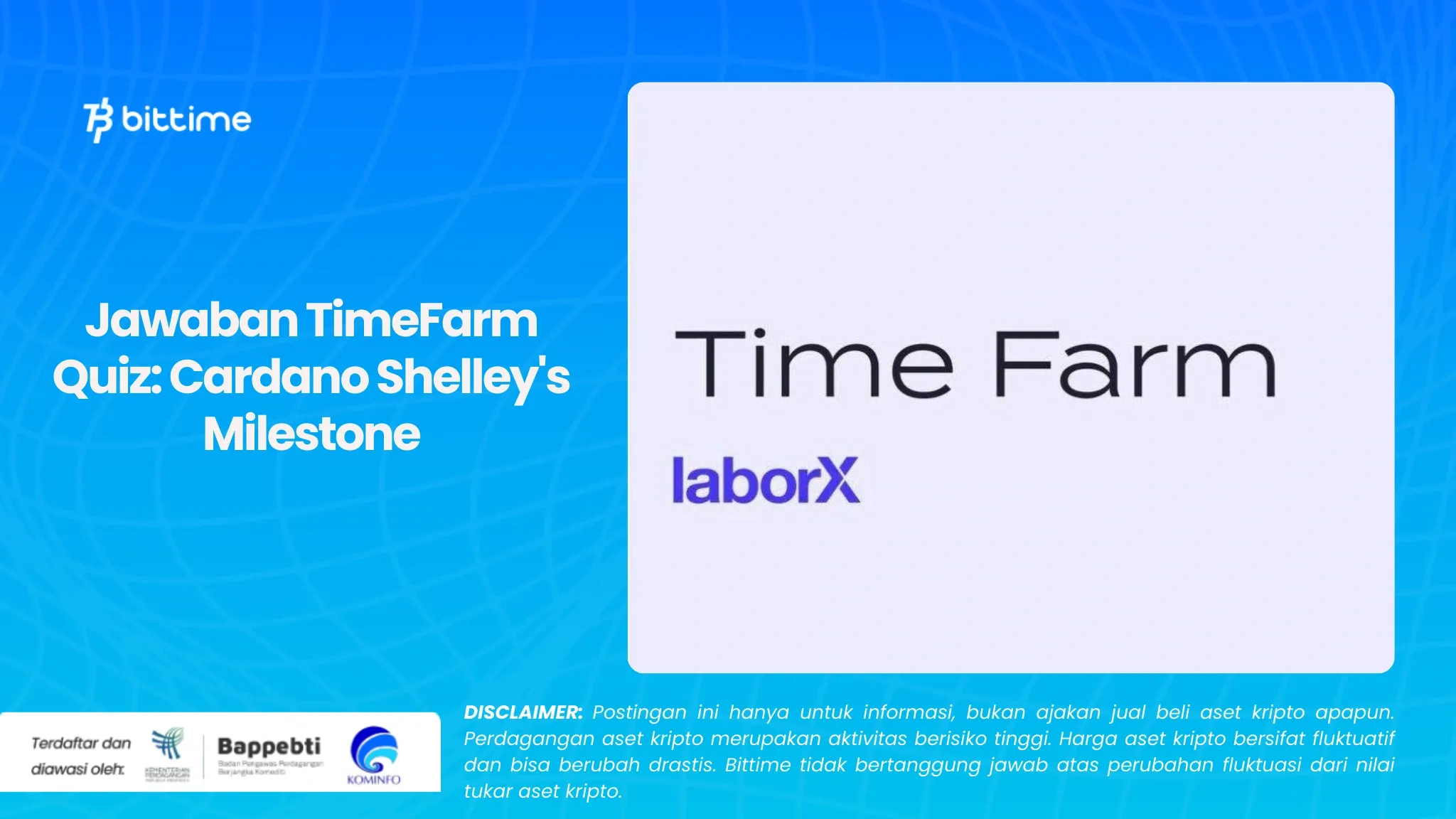 Jawaban TimeFarm Quiz Cardano Shelley's Milestone.webp