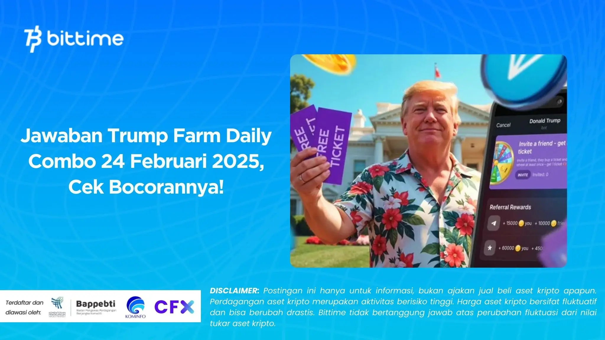 Jawaban Trump Farm Daily Combo 24 Februari 2025, Cek Bocorannya!