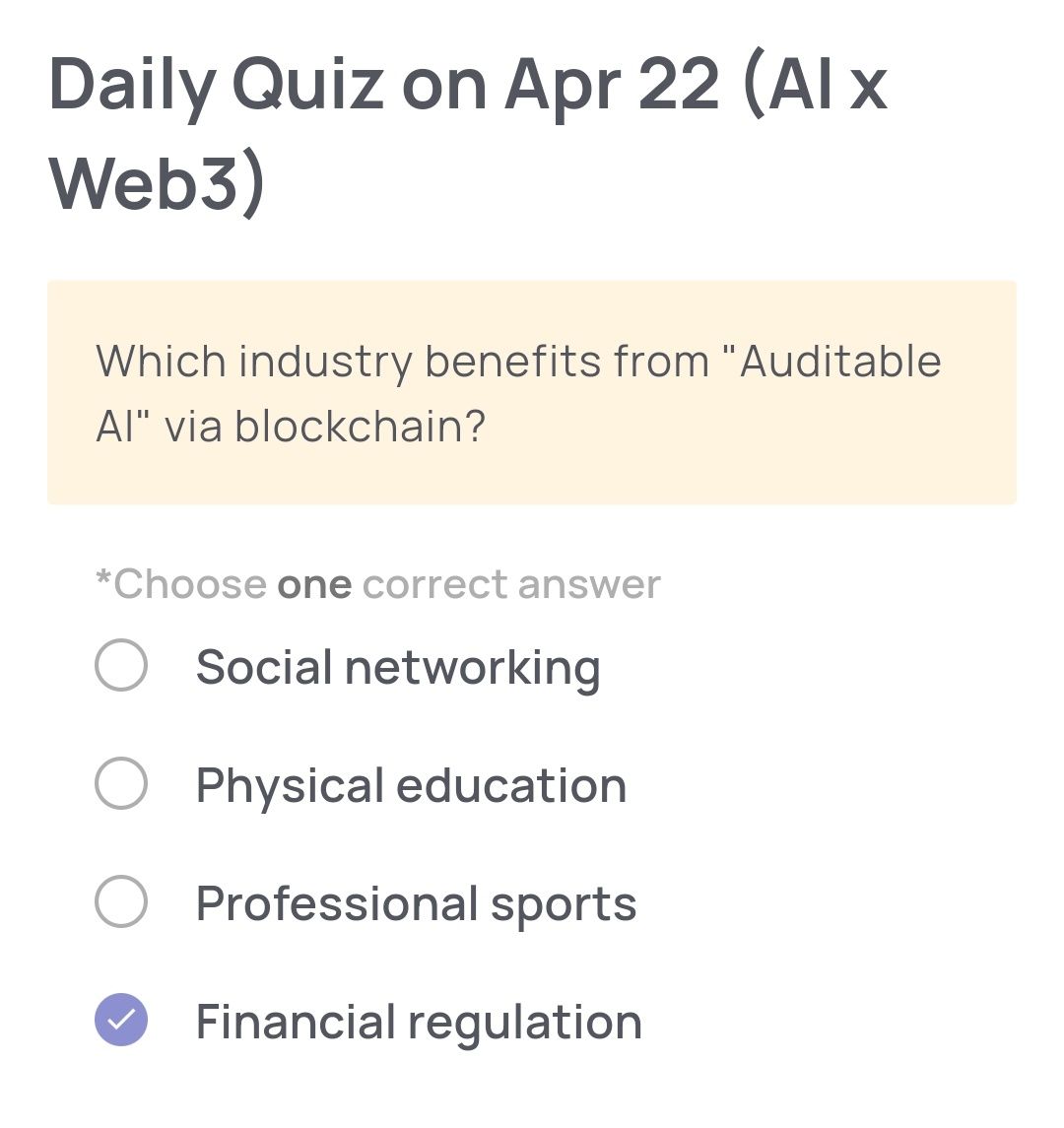 Jawaban Xenea Daily Quiz 22 April 2026