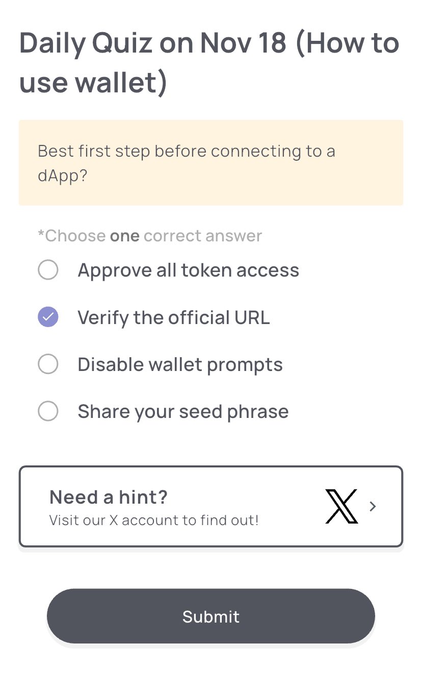 Jawaban Xenea Wallet Daily Quiz 18 November 2025
