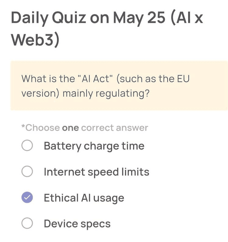 Jawaban Xenea Wallet Daily Quiz 25 Mei 2026