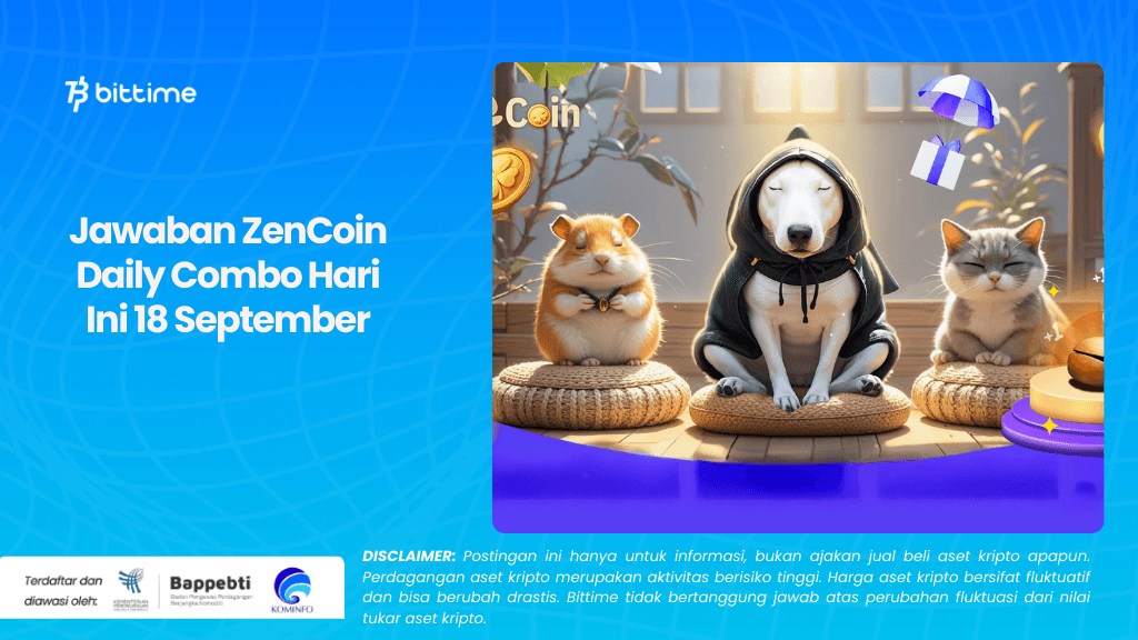 Jawaban ZenCoin Daily Combo Hari Ini 18 September