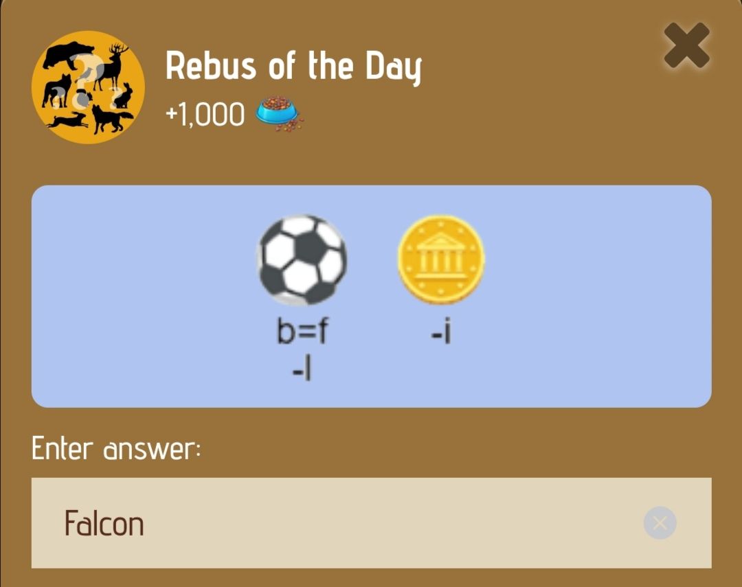 Jawaban Zoo Rebus of the Day 20 Januari