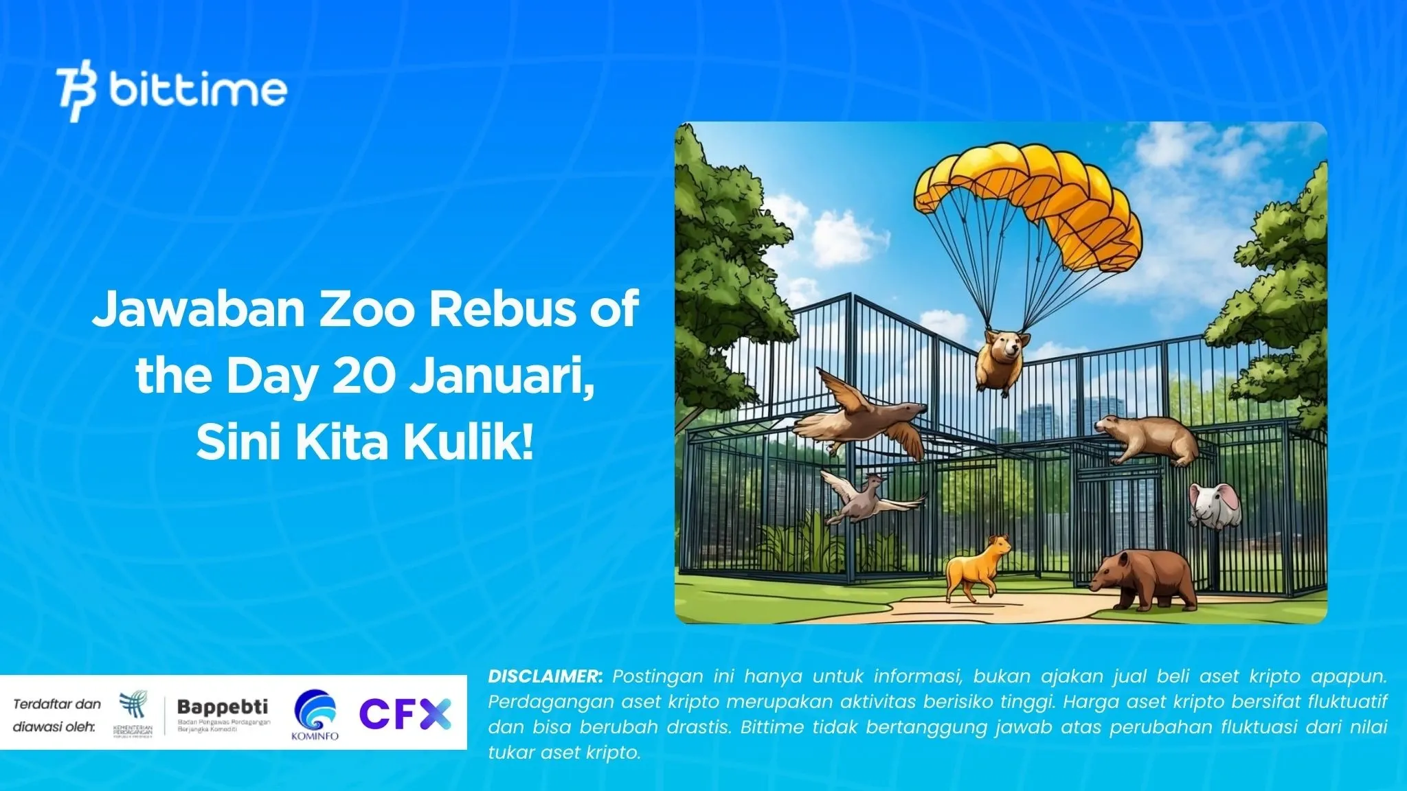 Jawaban Zoo Rebus of the Day 20 Januari, Sini Kita Kulik!